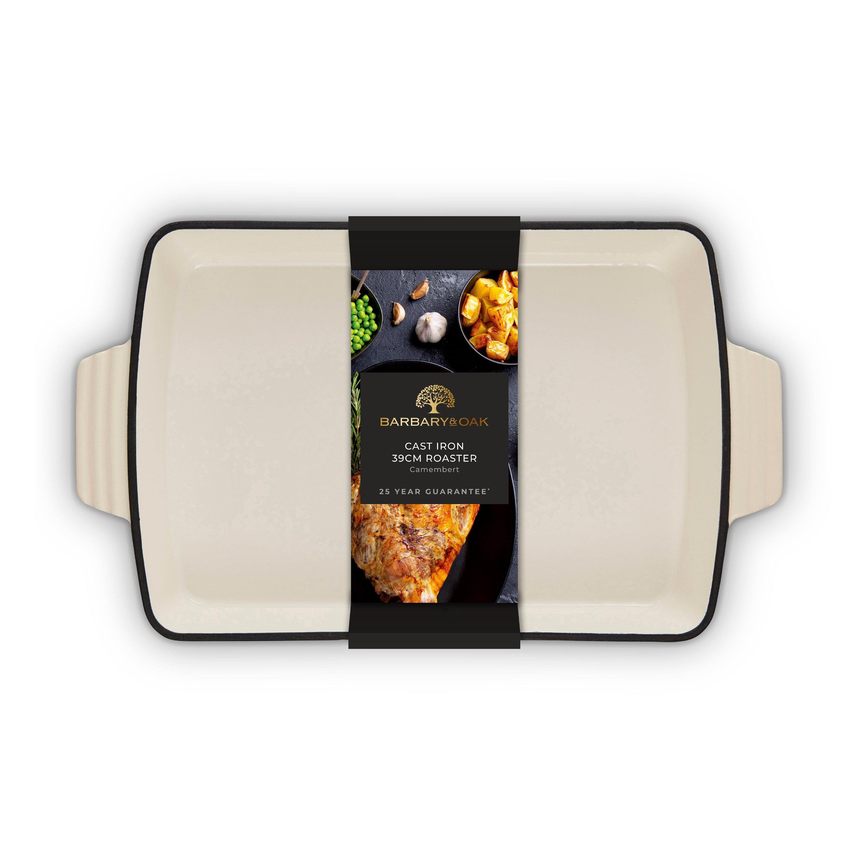Cream - Barbary And Oak - Foundry 39cm Cast Iron Roaster Camembert Cream - 12