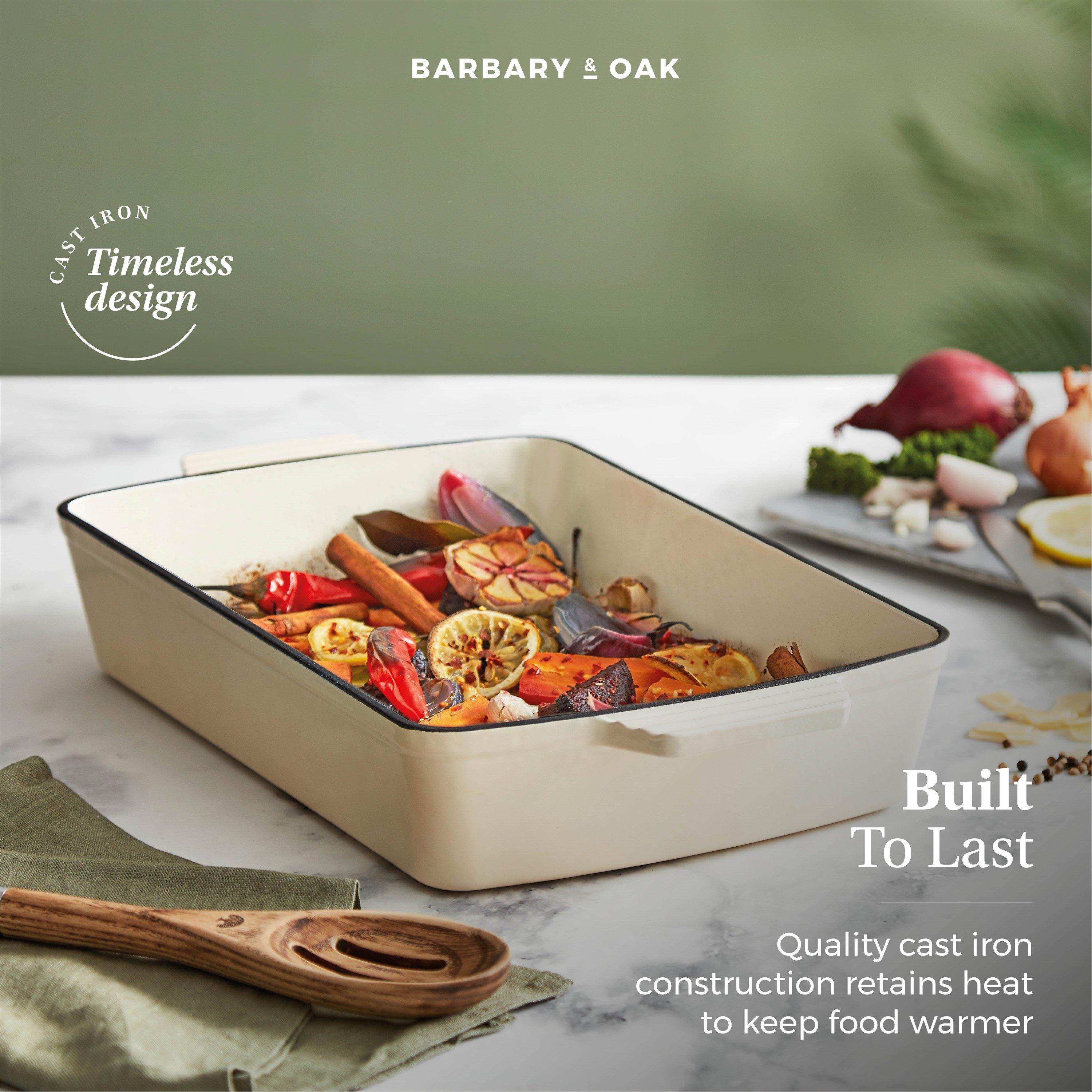 Cream - Barbary And Oak - Foundry 39cm Cast Iron Roaster Camembert Cream - 3