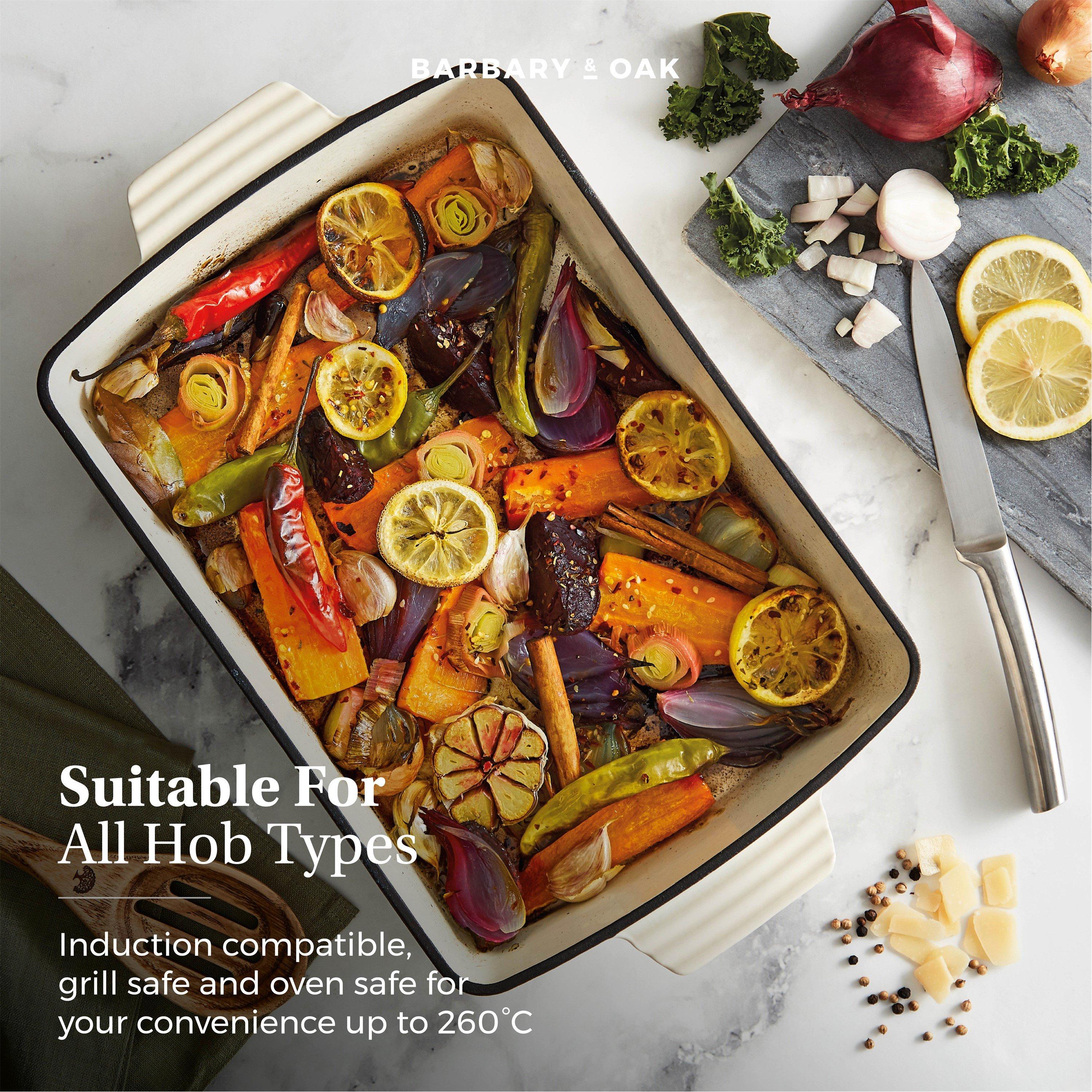 Cream - Barbary And Oak - Foundry 39cm Cast Iron Roaster Camembert Cream - 5