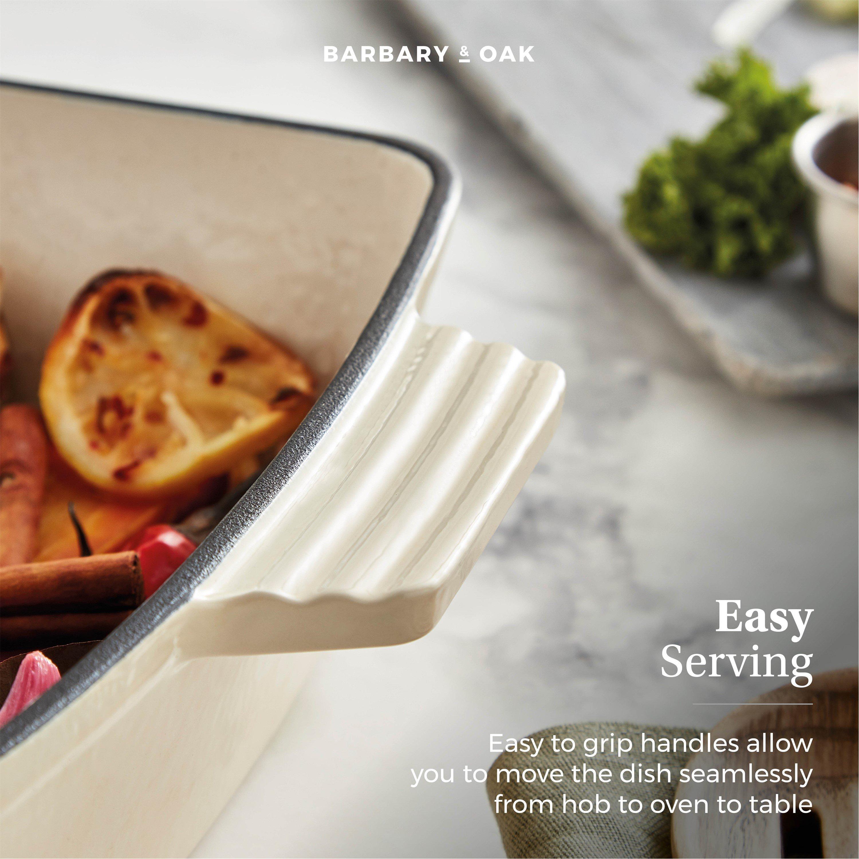 Cream - Barbary And Oak - Foundry 39cm Cast Iron Roaster Camembert Cream - 7