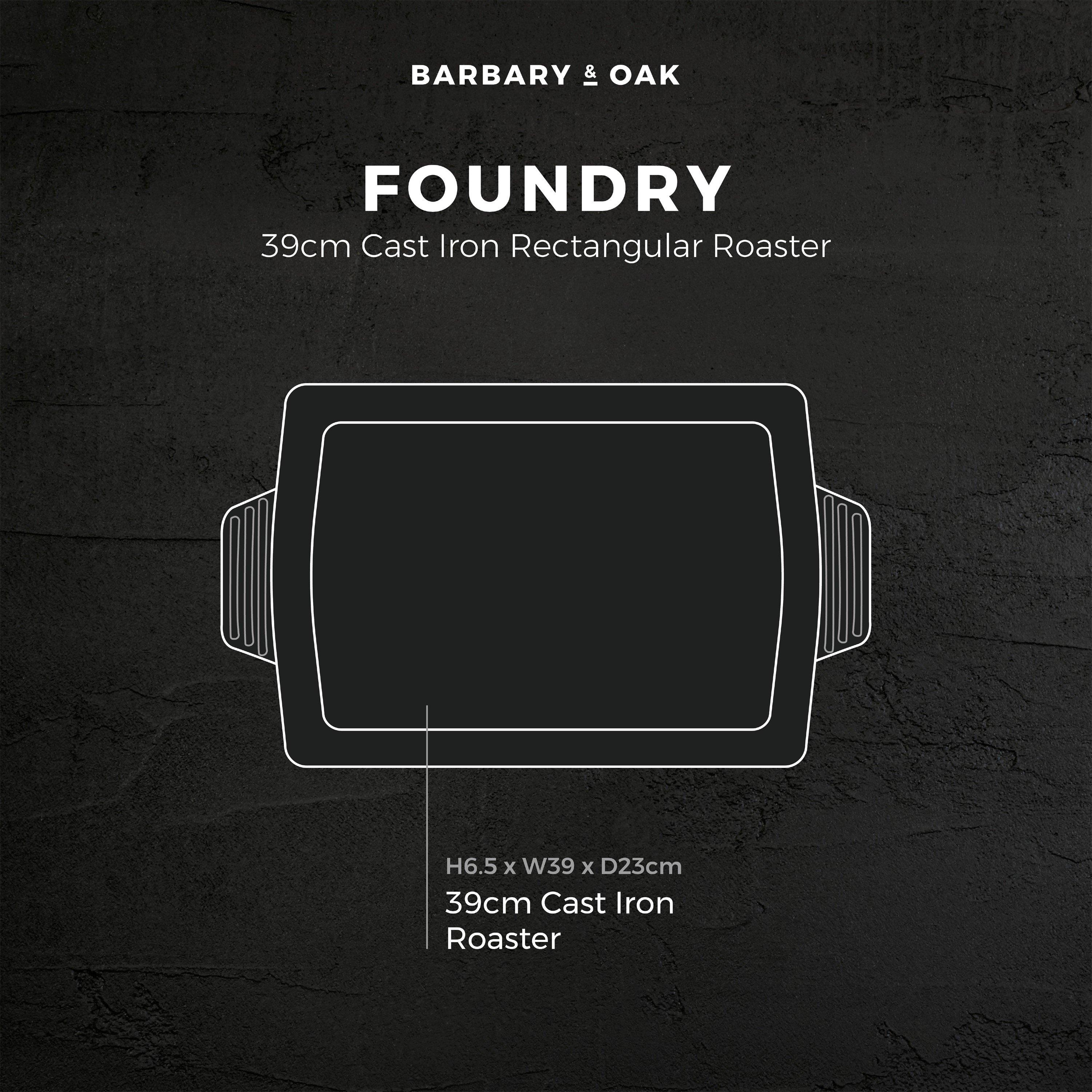 Green - Barbary And Oak - Foundry 39cm Cast Iron Roaster Verdigris Green - 10