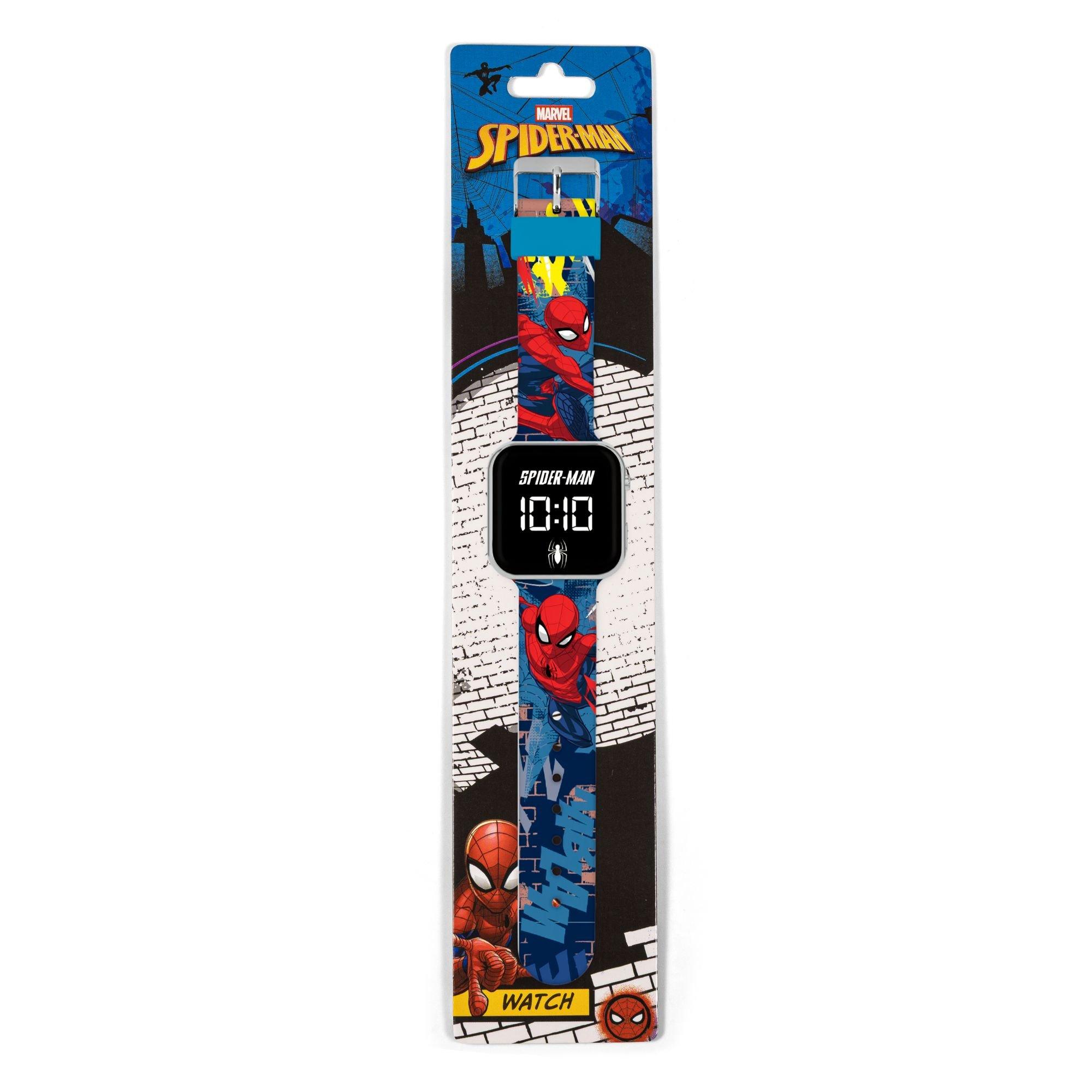 Blue - Spiderman - Spiderman LED Silicone Strap Watch - 5