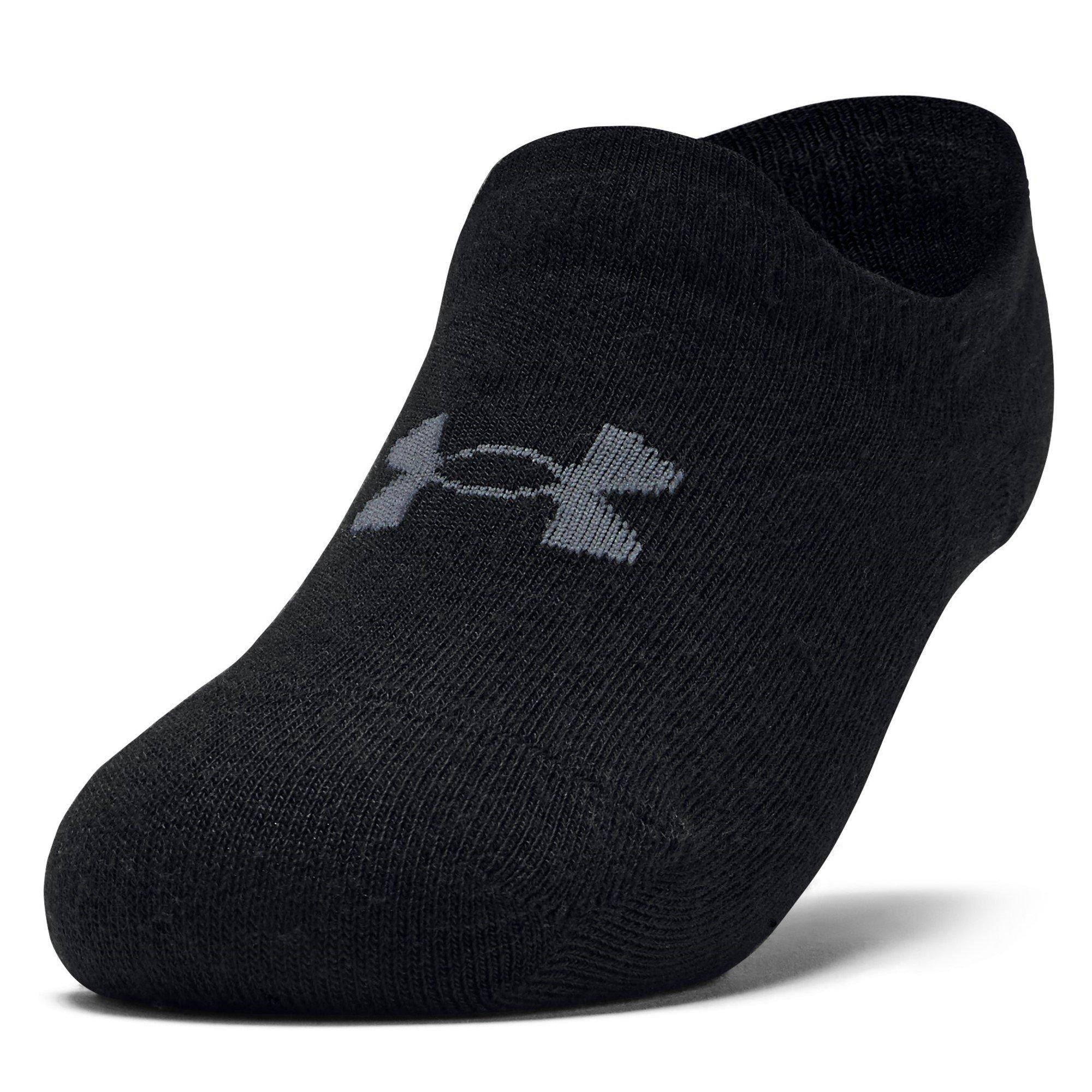 Black - Under Armour - Adults Essential Trainers Socks - 3