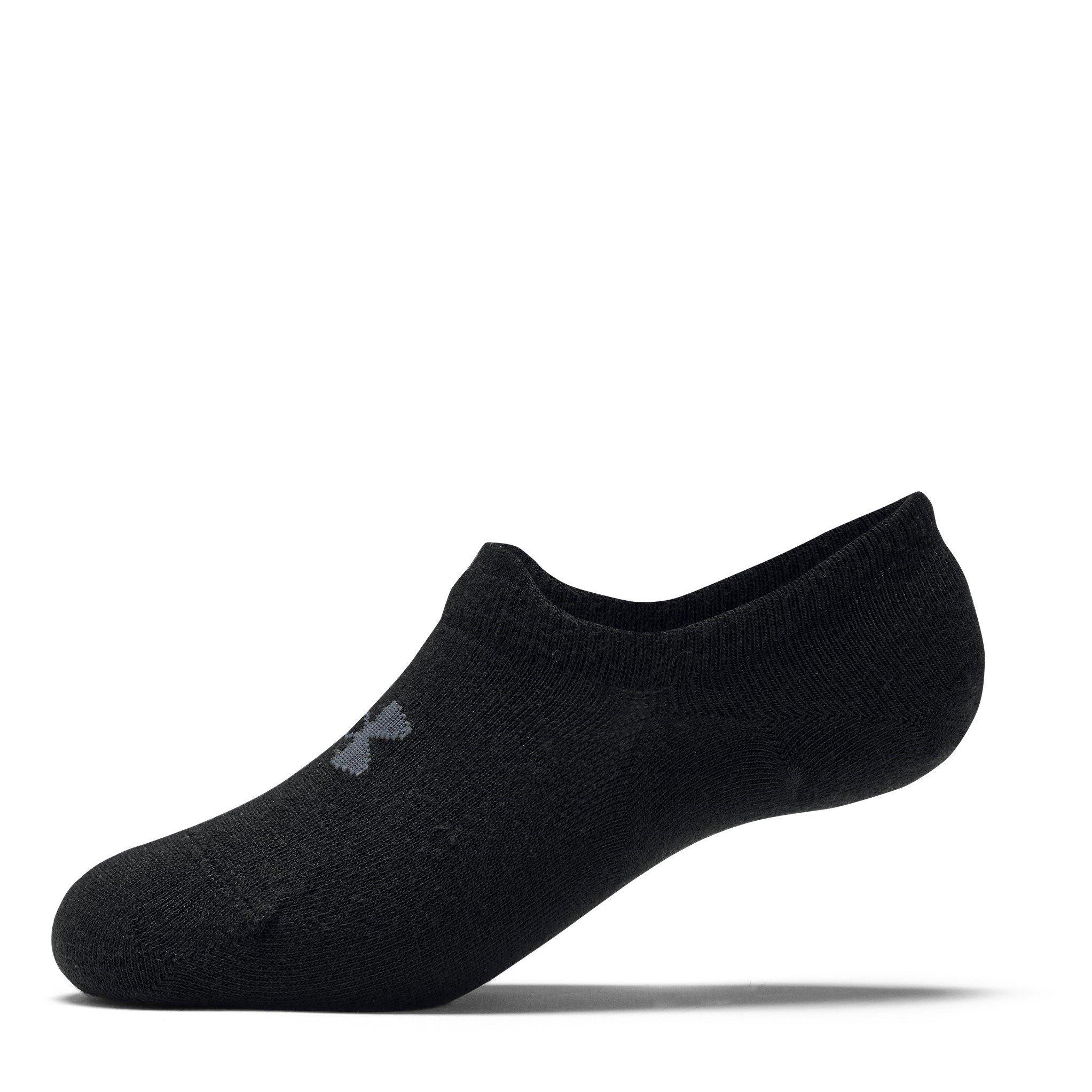 Black - Under Armour - Adults Essential Trainers Socks - 4