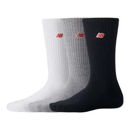 New Balance 3 Pack Patch Logo Crew Socks