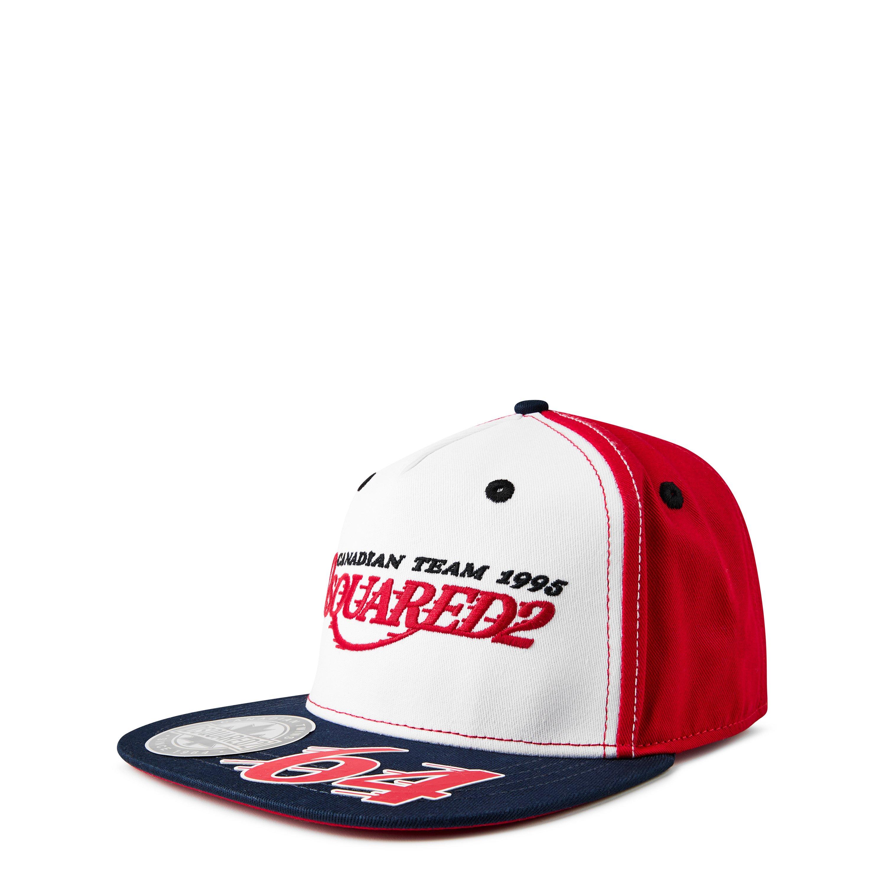 Red - DSquared2 - Men's Flat Peak Cap - 1