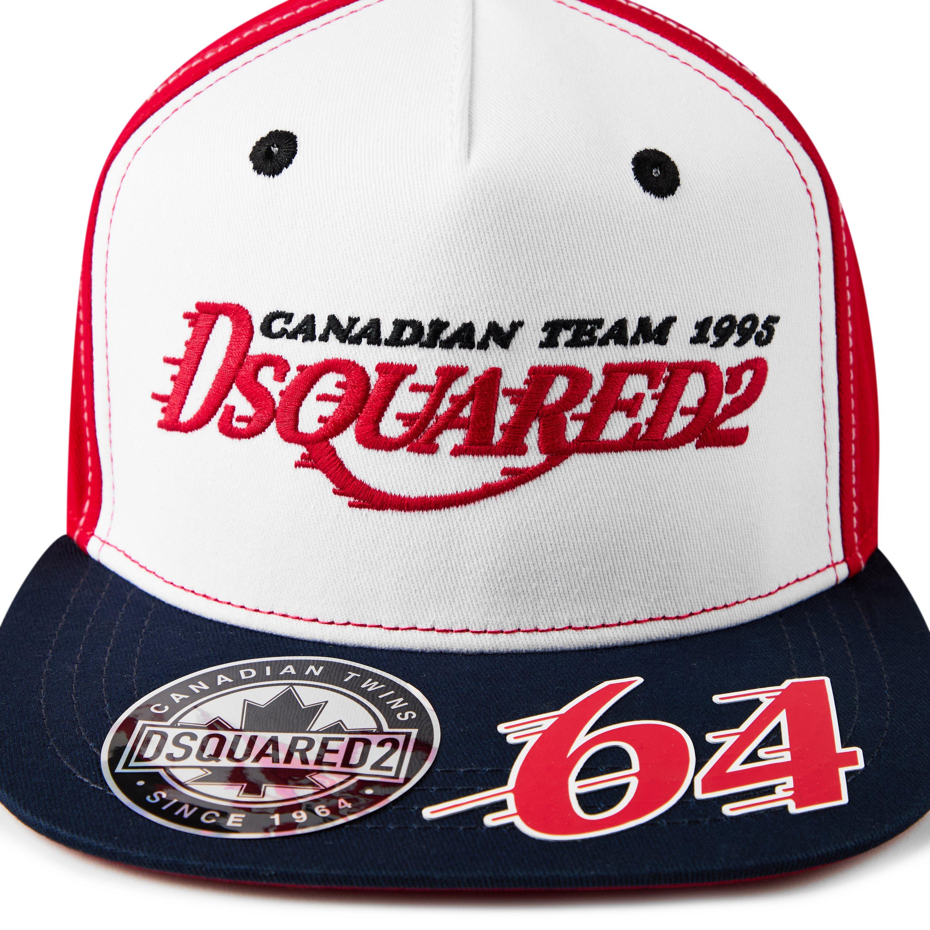 Red - DSquared2 - Men's Flat Peak Cap - 4