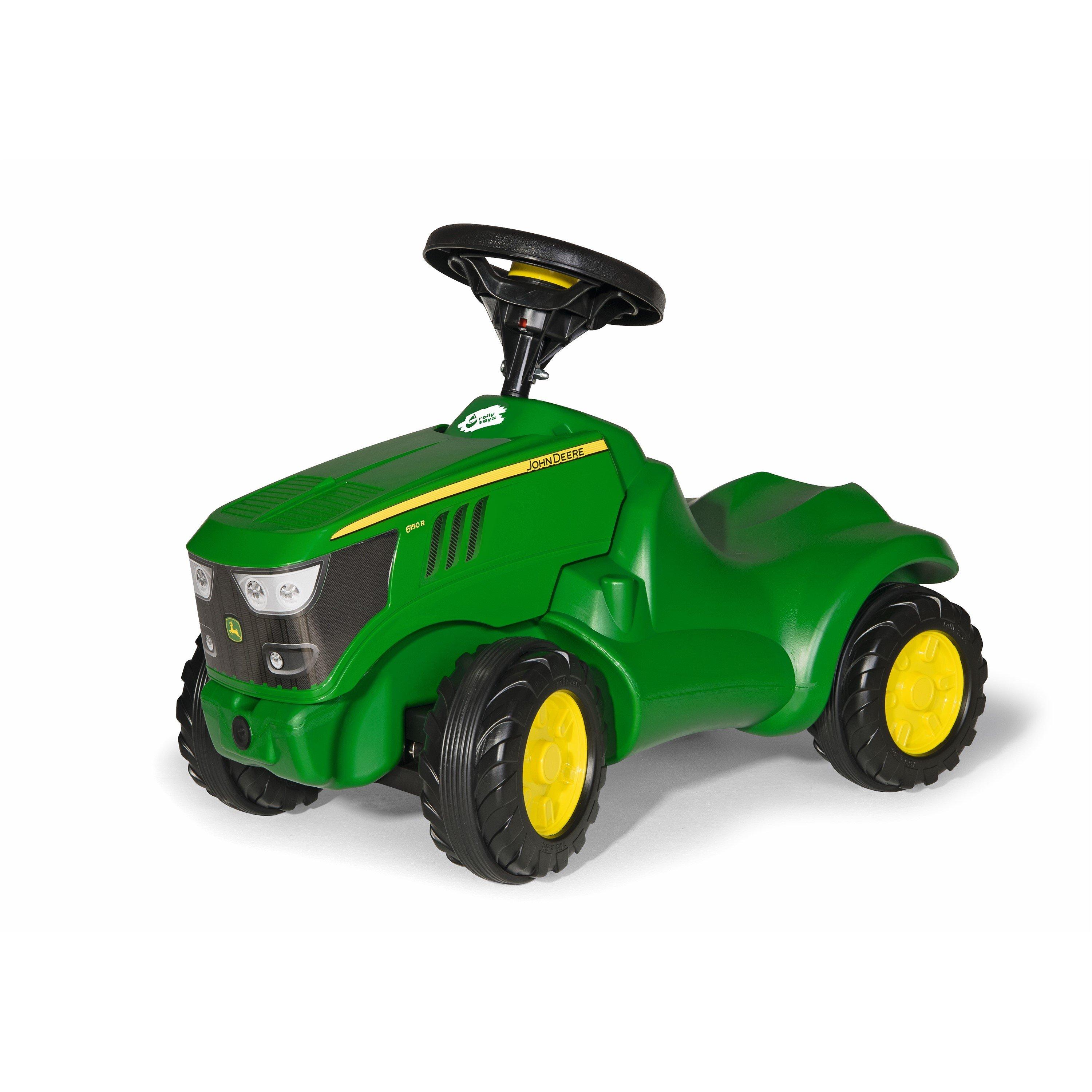 Green - rolly toys - John Deere 6150R Mini Trac with Opening Bonnet - 1