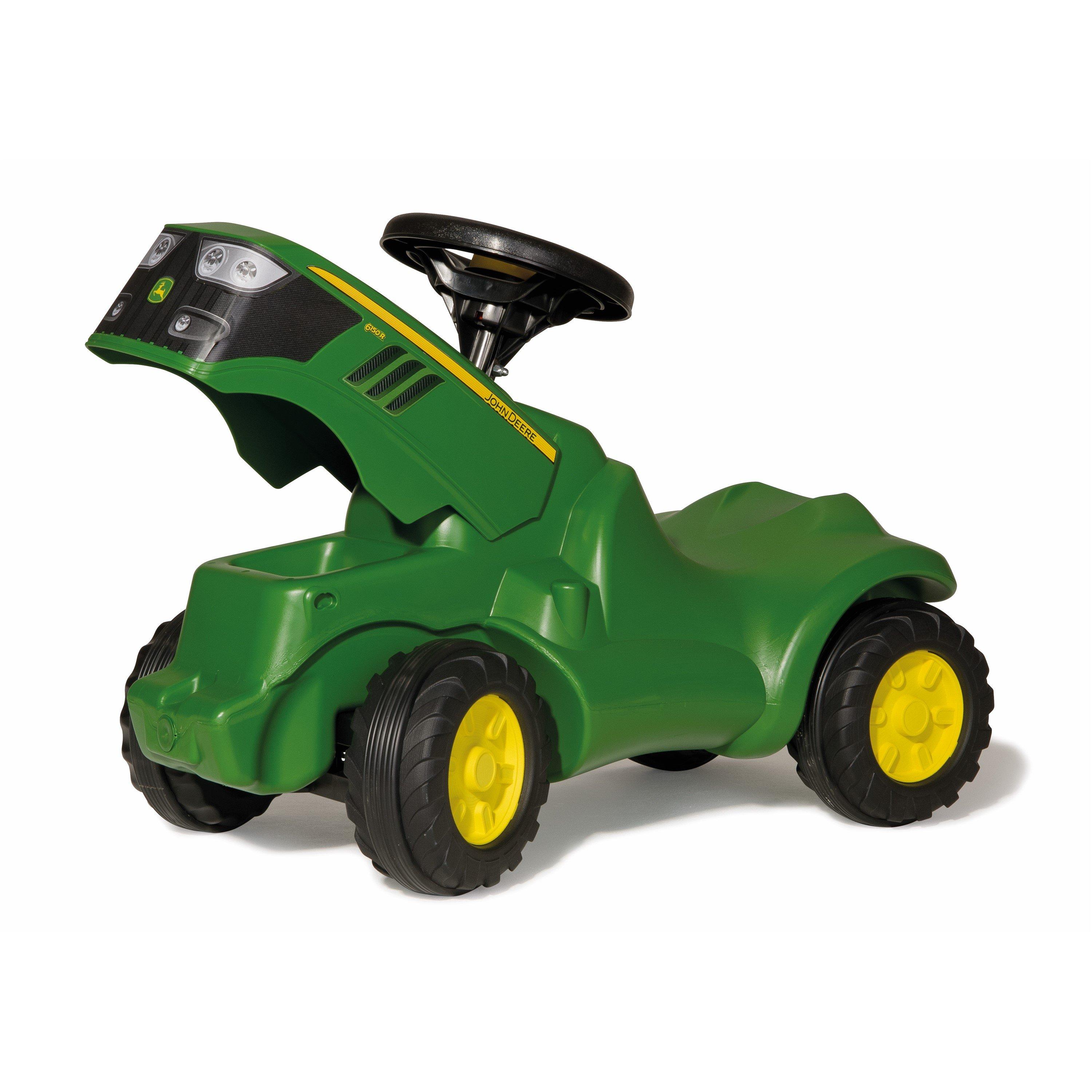 Green - rolly toys - John Deere 6150R Mini Trac with Opening Bonnet - 2