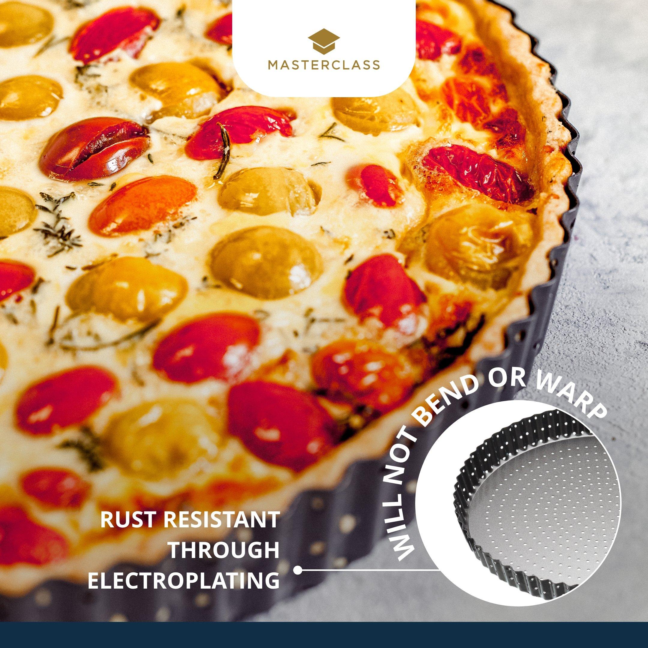 Grey - MasterClass - MasterClass Round Flan / Quiche Tin - 5
