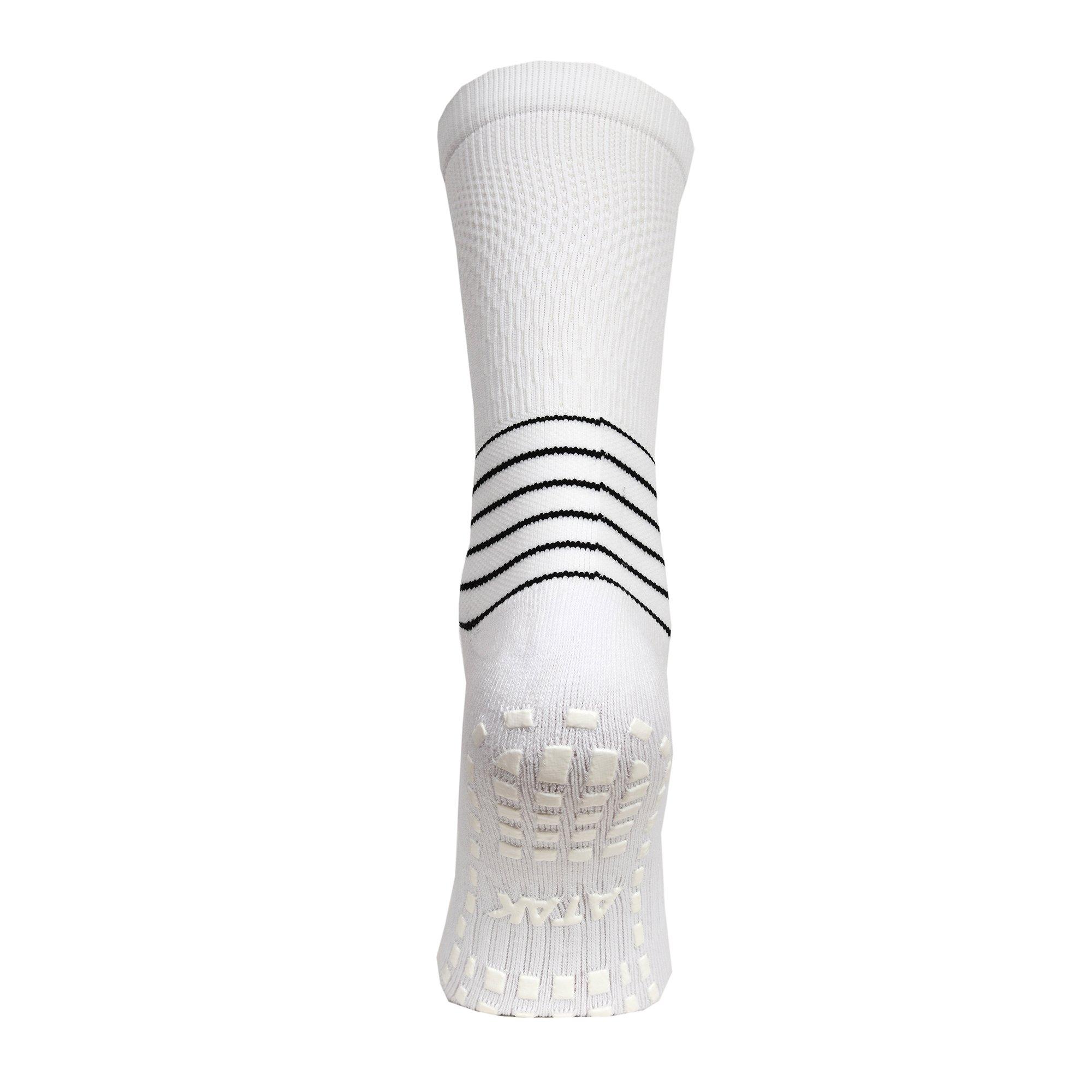 White - ATAK Sports - C Grip Mid Socks Senior - 5