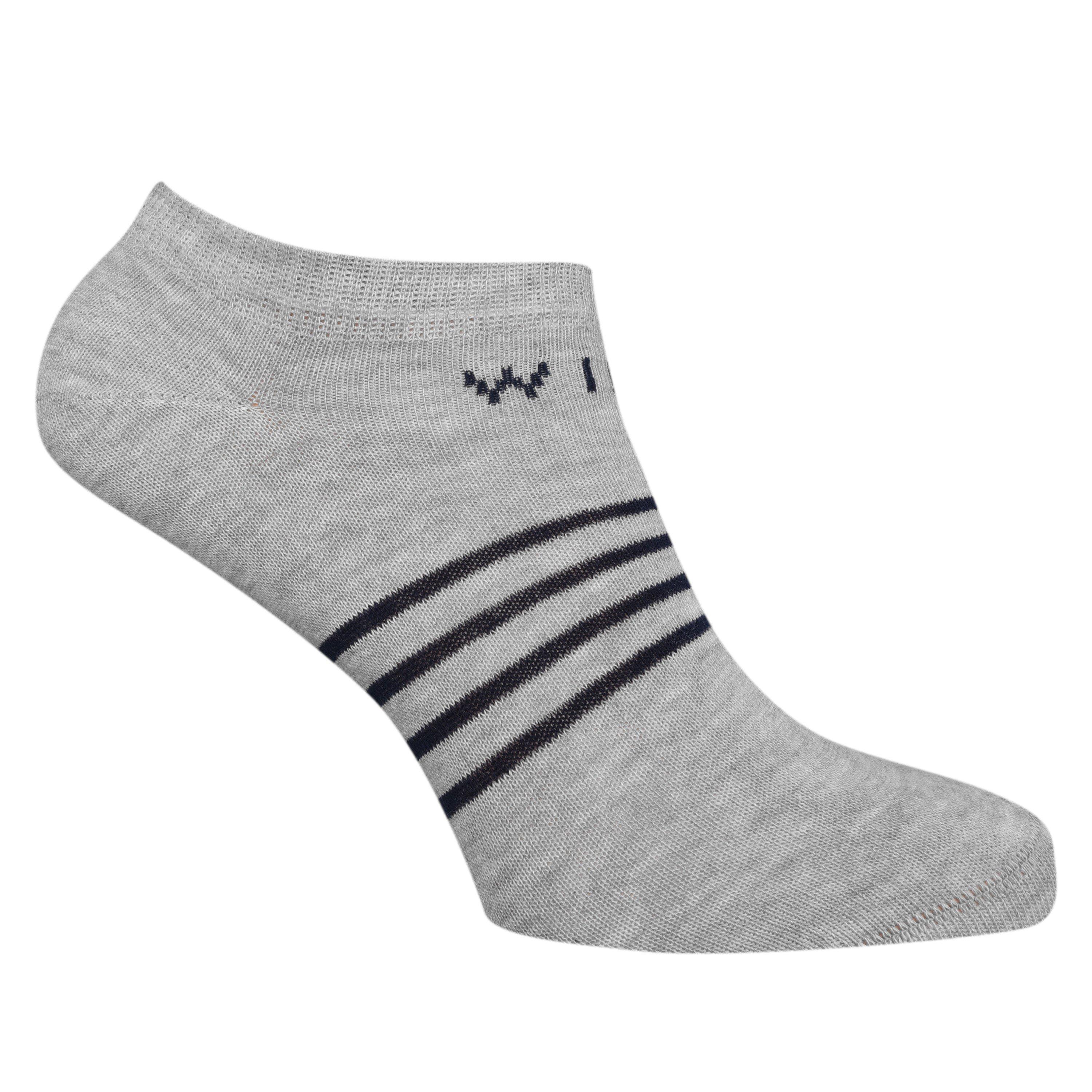 White/grey/blac - Jack Wills - Jack Tembleton Trainer Multipack Socks 3 Pack - 4