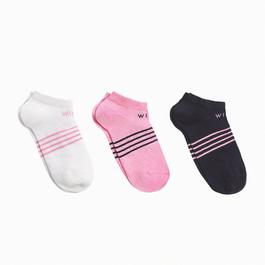 Jack Wills Tembleton Trainer Multipack Socks 3 Pack