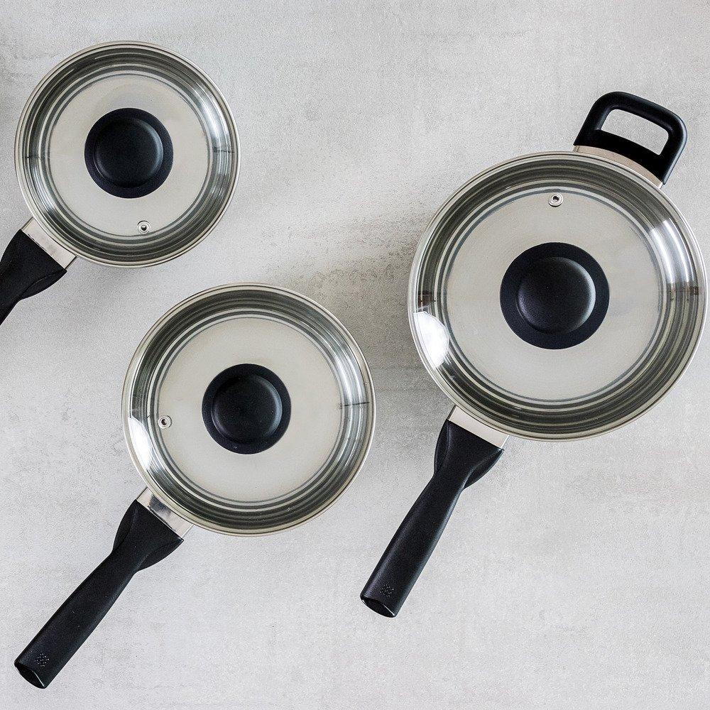 Silver - KitchenCraft - KitchenCraft Stainless Steel Extra Deep Saucepan - 3