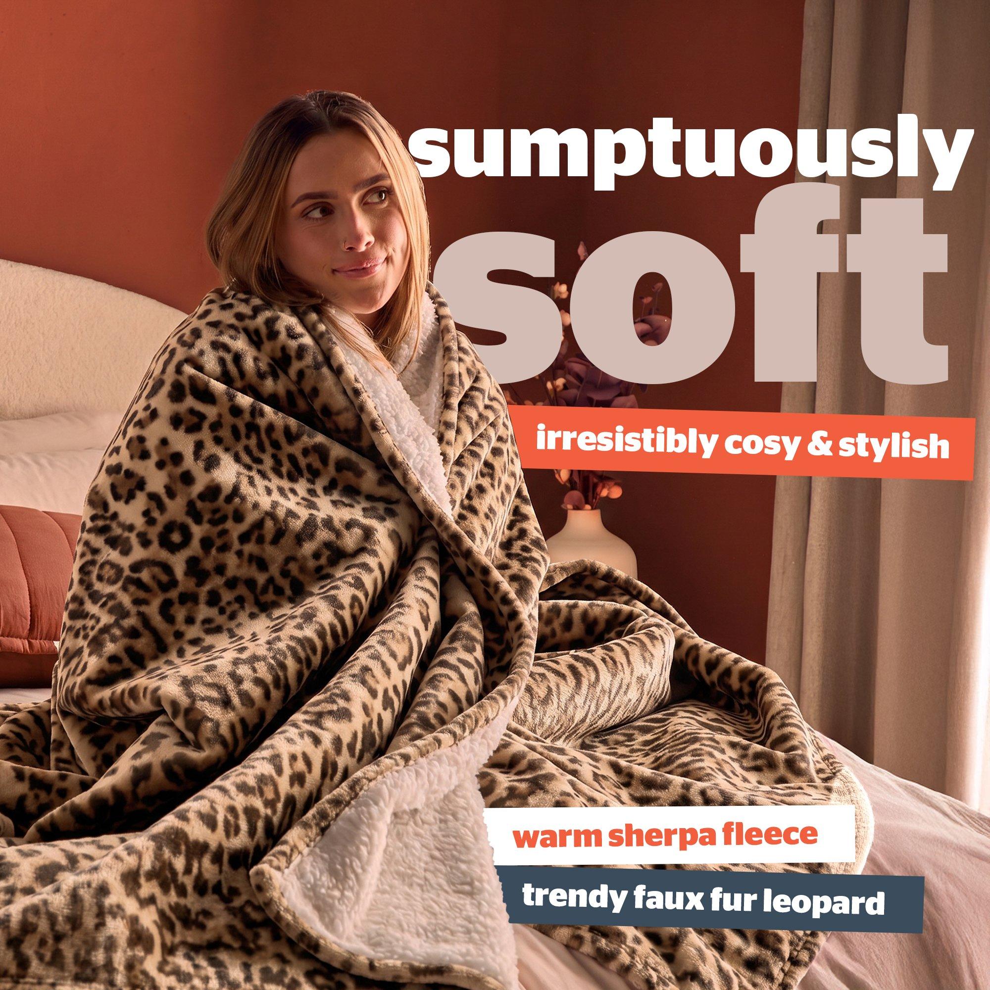 Leopard - Silentnight - Heat Genie Self Heating Leopard Print Blanket - 6