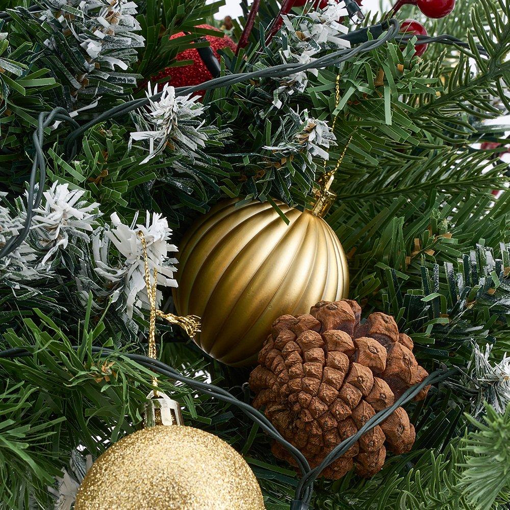 Green - LIFE IDEAS - Christmas Tree Ground Stake with Light and Timer - 3