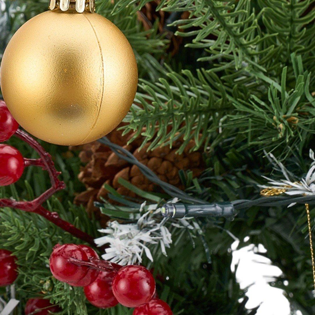 Green - LIFE IDEAS - Christmas Tree Ground Stake with Light and Timer - 5