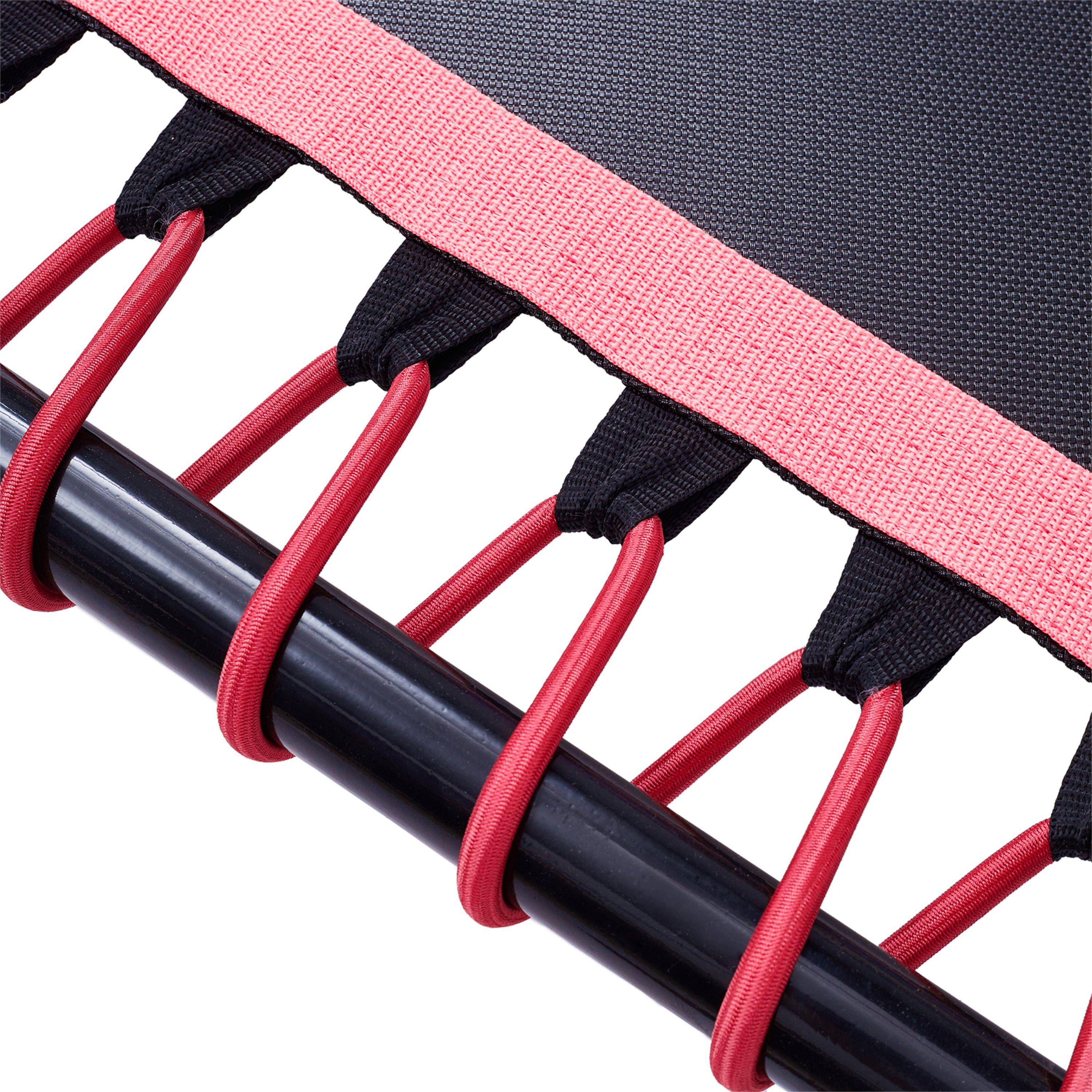 Black/Red - LIFE IDEAS SPORT - 48in Bungee Cords Hexagonal Trampoline - 7