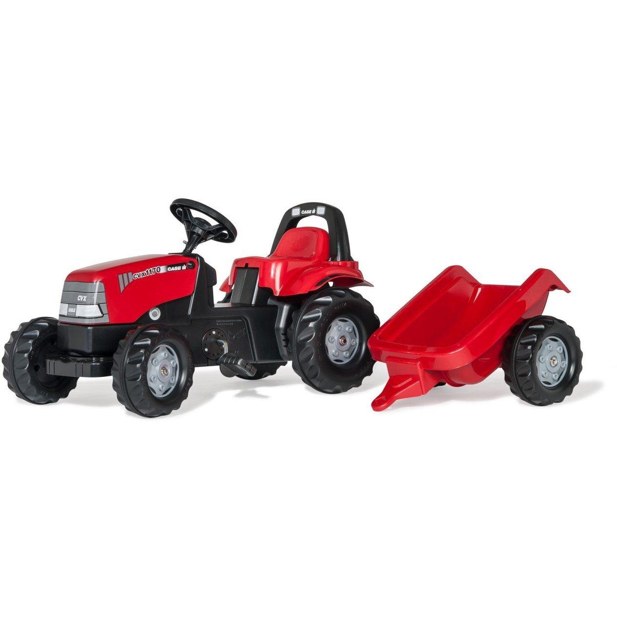 Red - rolly toys - Kid Case with Roll Bar & Trailer