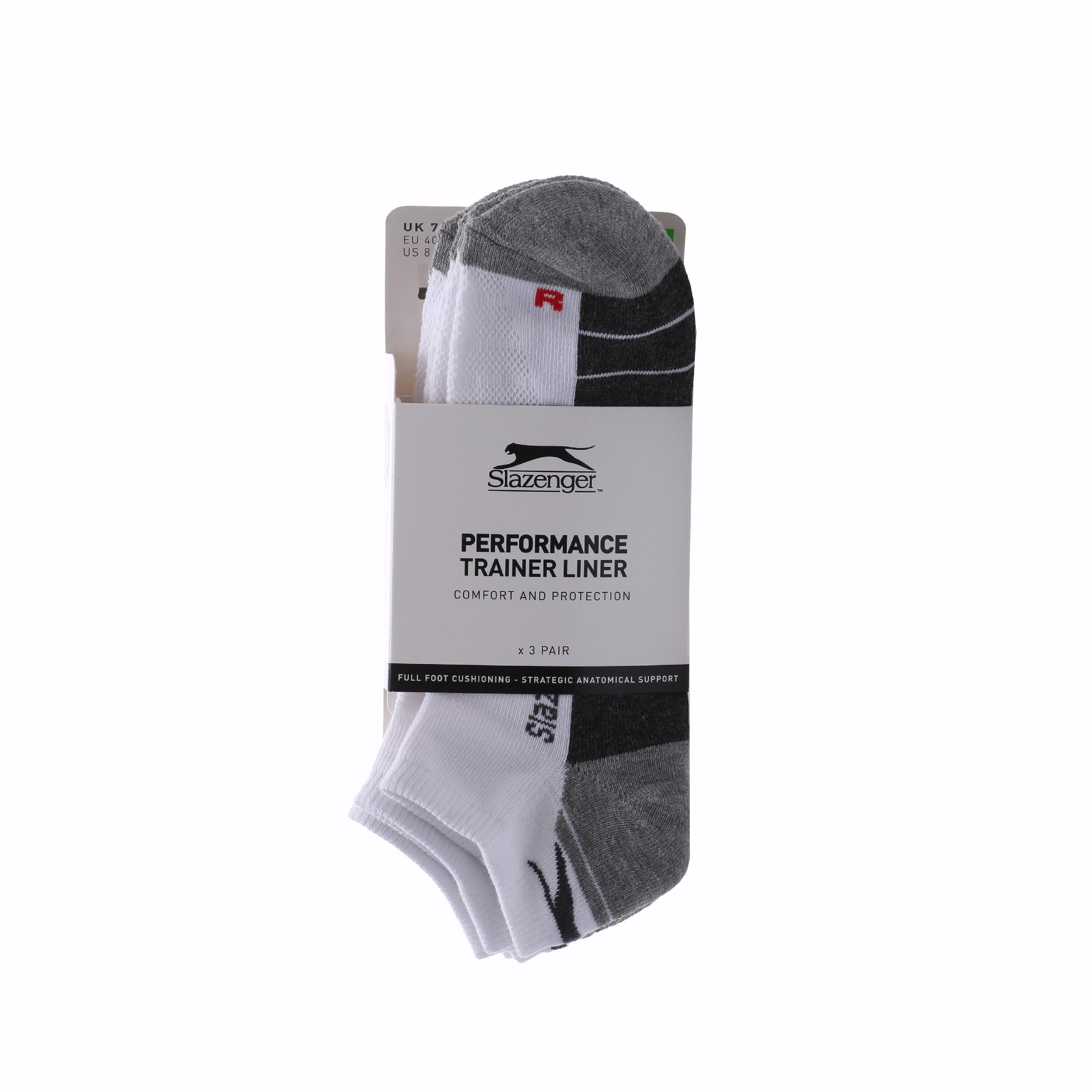 Blanc X3 - Slazenger - 3 Pack Trainer Socks Mens - 2