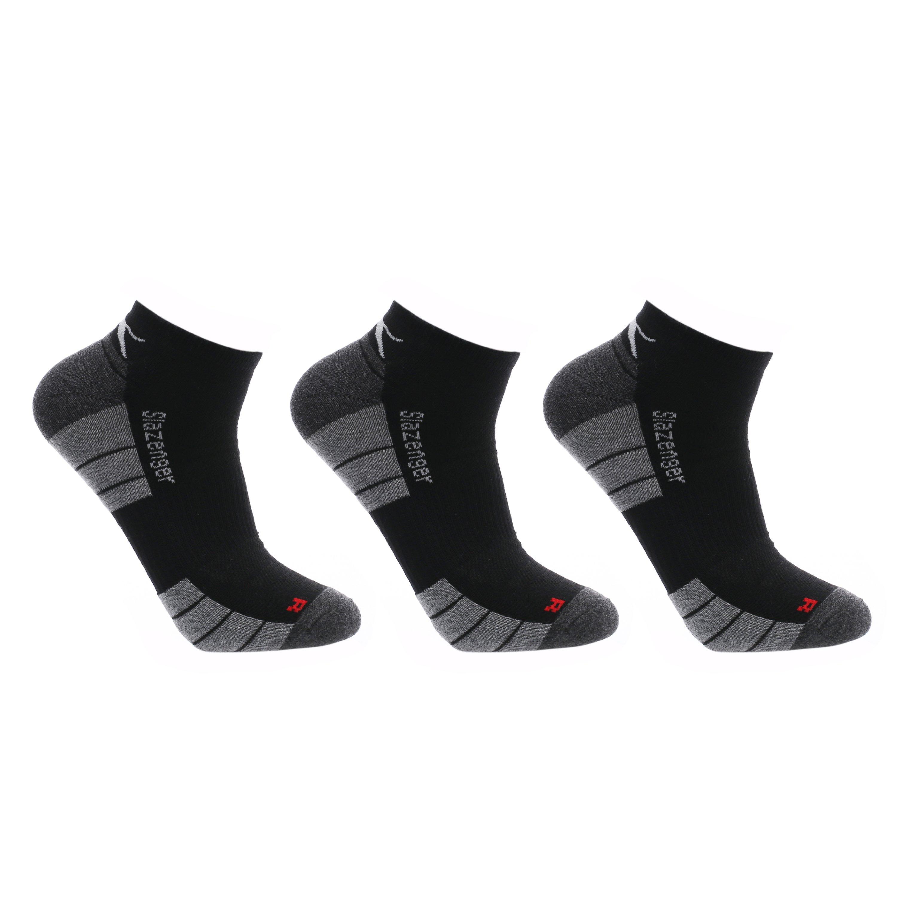 Black - Slazenger - 3 Pack Trainer Socks Mens - 4