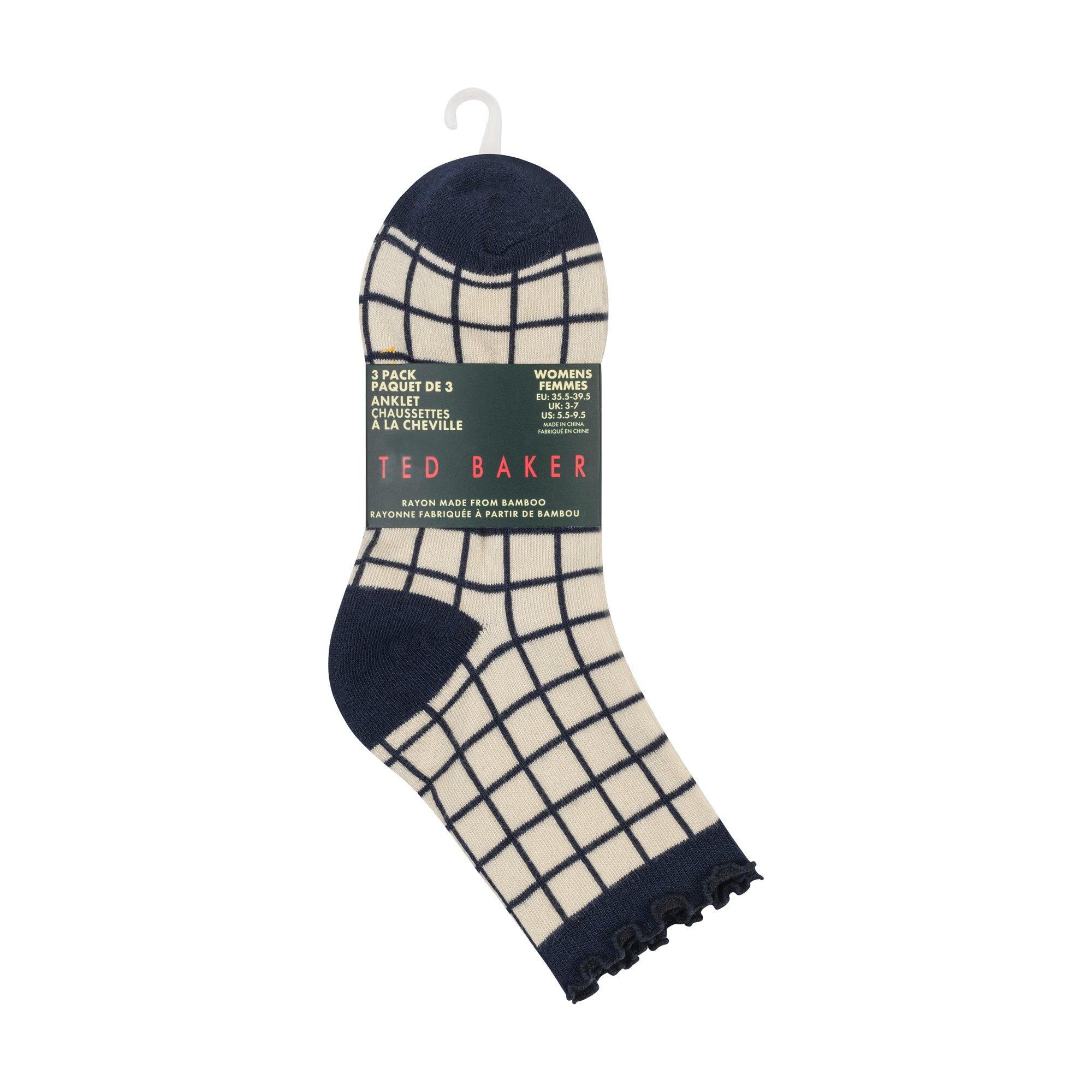 Ted Baker Women's Ruffle Ankle Socks - Navy - Ladies 4-8