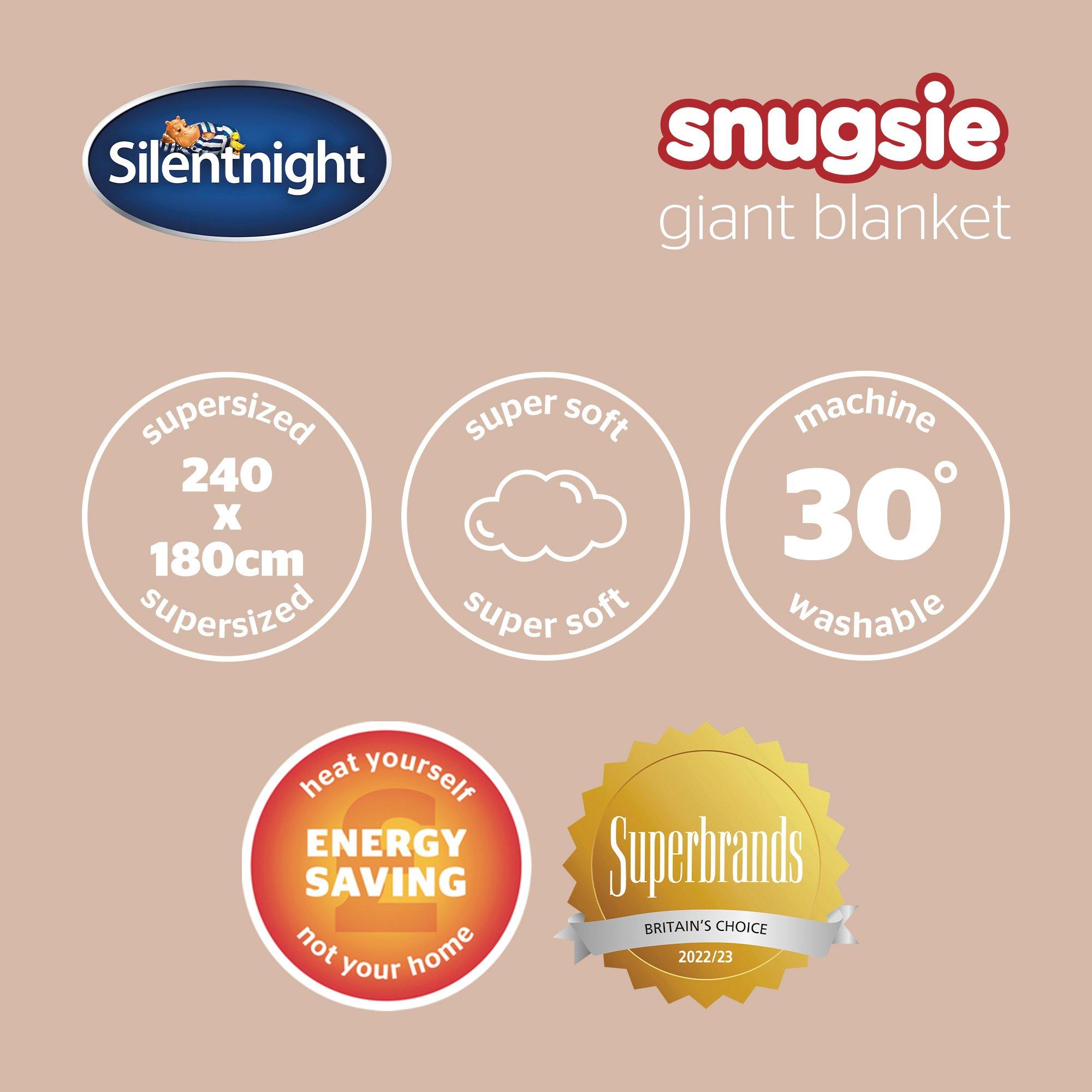 Natural - Silentnight - Snugsie Cable Knit Blanket - 8