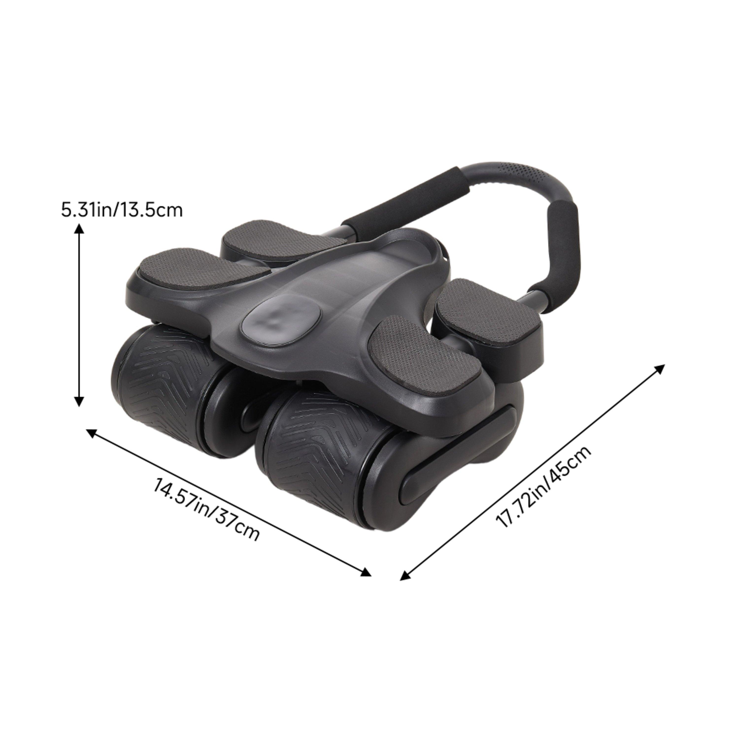 Black - LIFE IDEAS SPORT - Abdominal Roller with 4 weels - 11