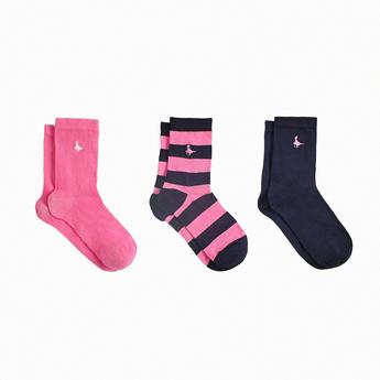 Jack Wills Ranfield Multipack Ankle Socks 3 Pack