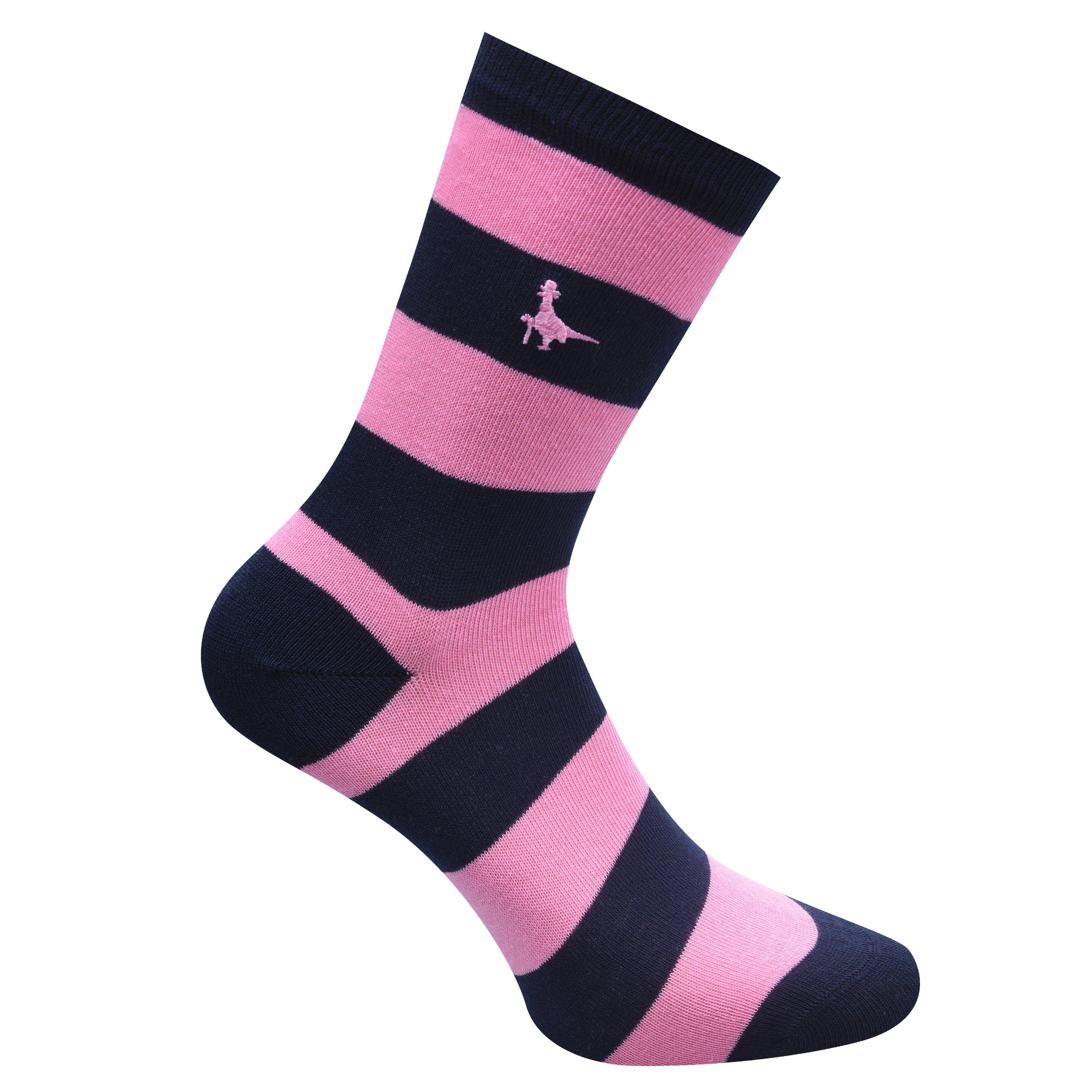 Pink Navy - Jack Wills - Jack Ranfield Multipack Ankle Socks 3 Pack - 2