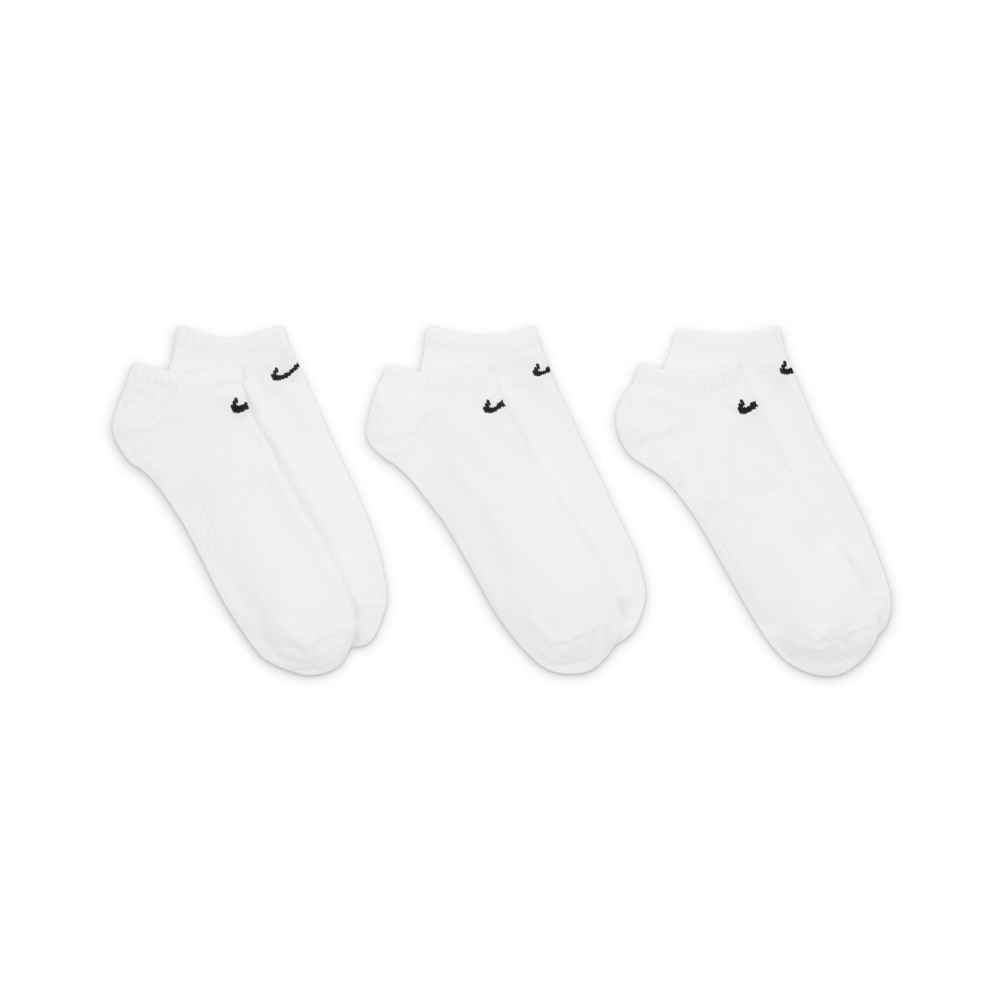 Weiß/Schwarz - Nike - 3 Pack No Show Socks Mens - 5