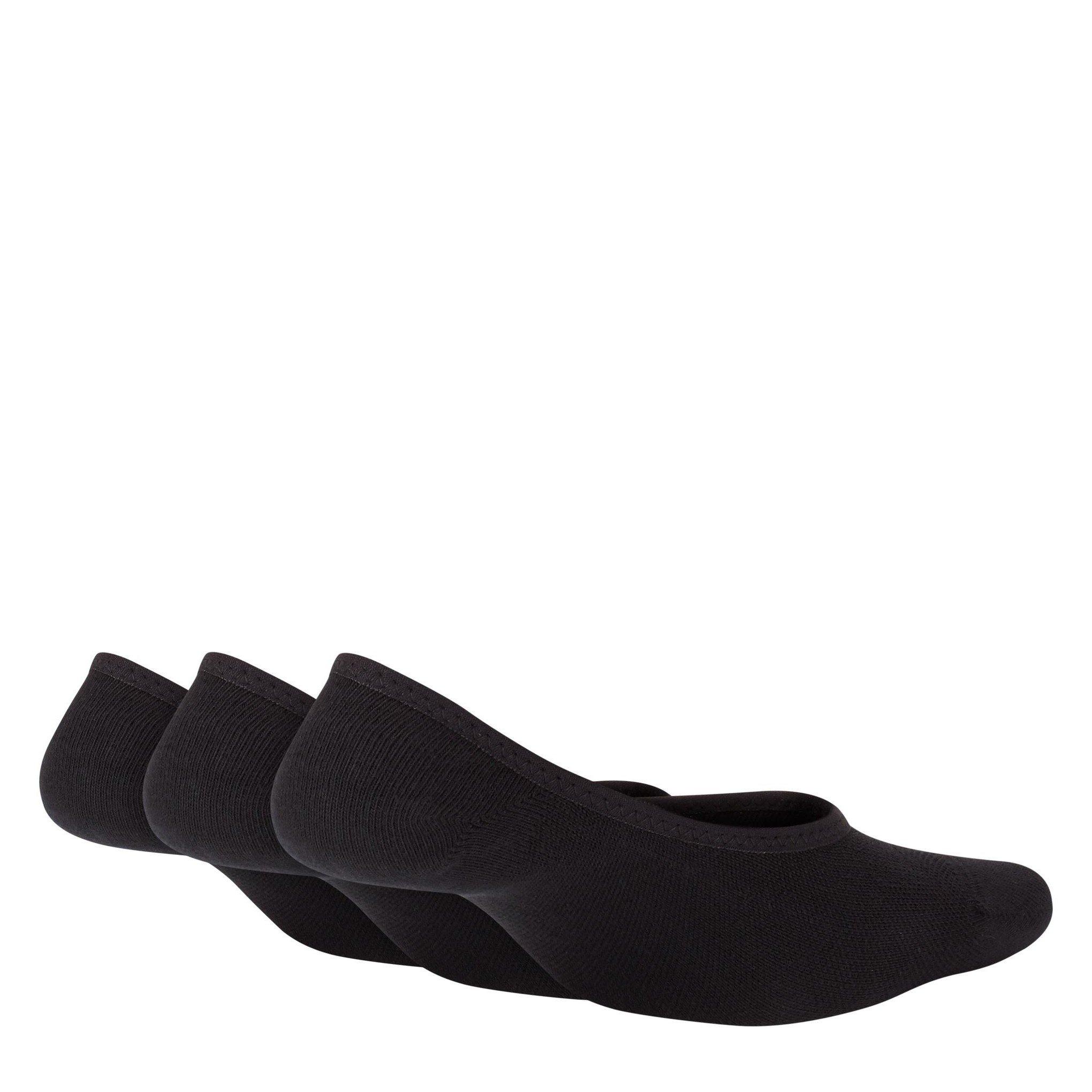 Black/White - Nike - 3 Pack Invisible Socks Ladies - 2