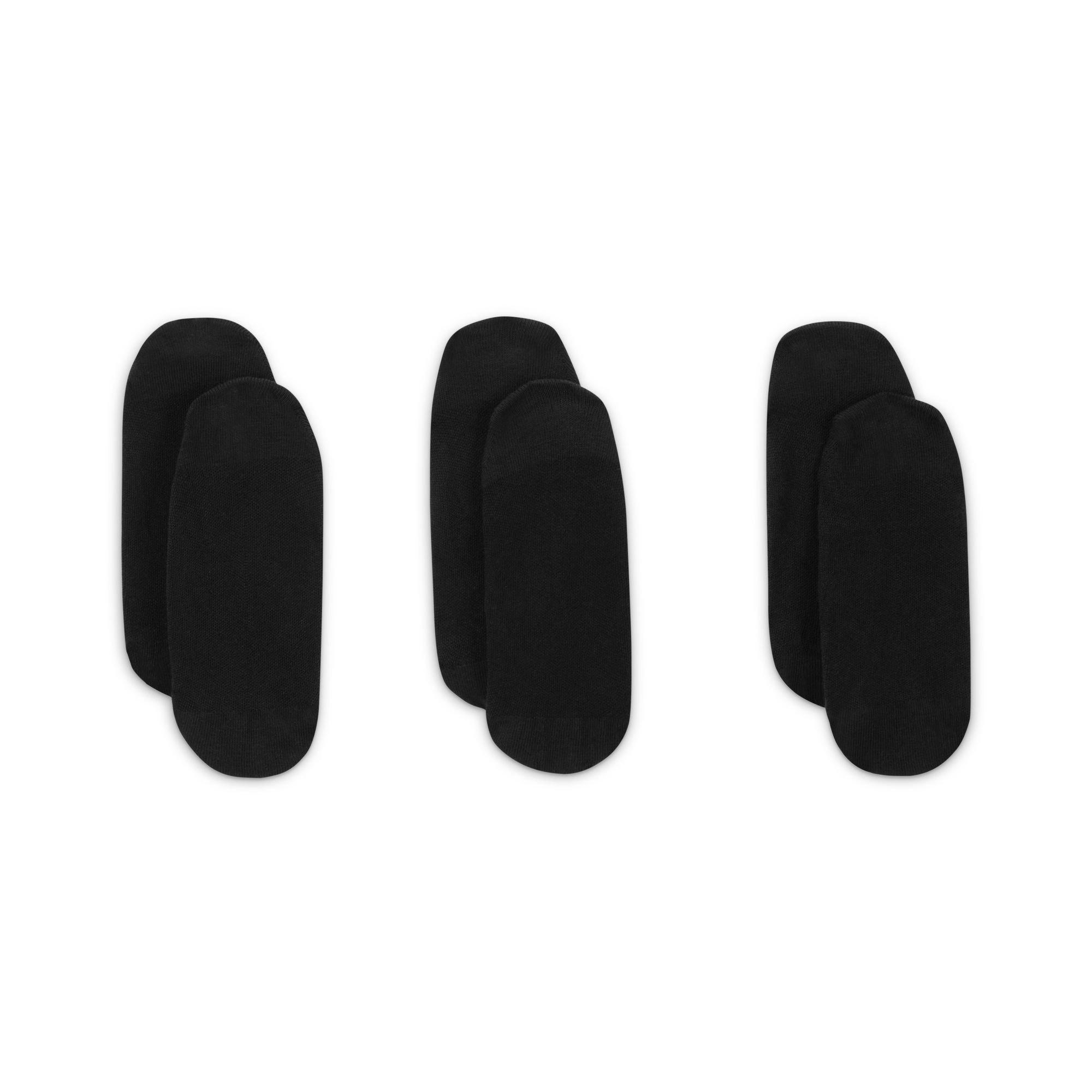 Black/White - Nike - 3 Pack Invisible Socks Ladies - 7