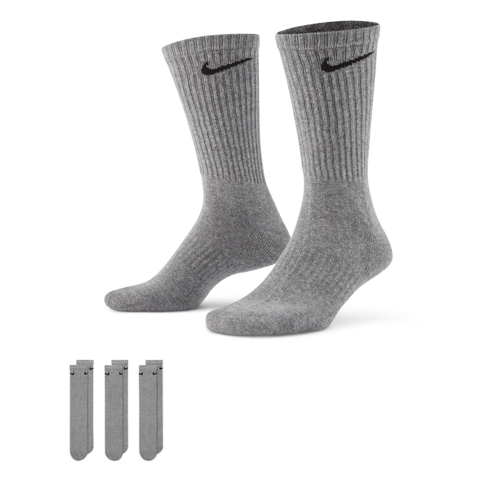 Nike  Everyday 3 Pack Cotton Cushioned Crew Socks -  - 5-8 (M)