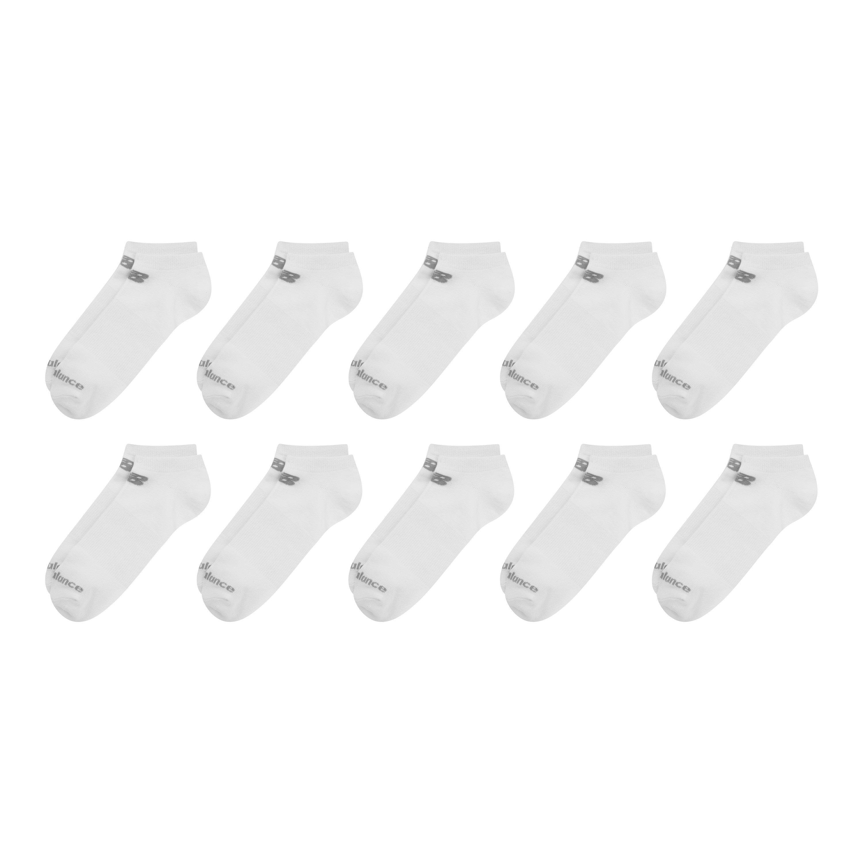 White - New Balance - No-Show Socks 10 Pack - 1