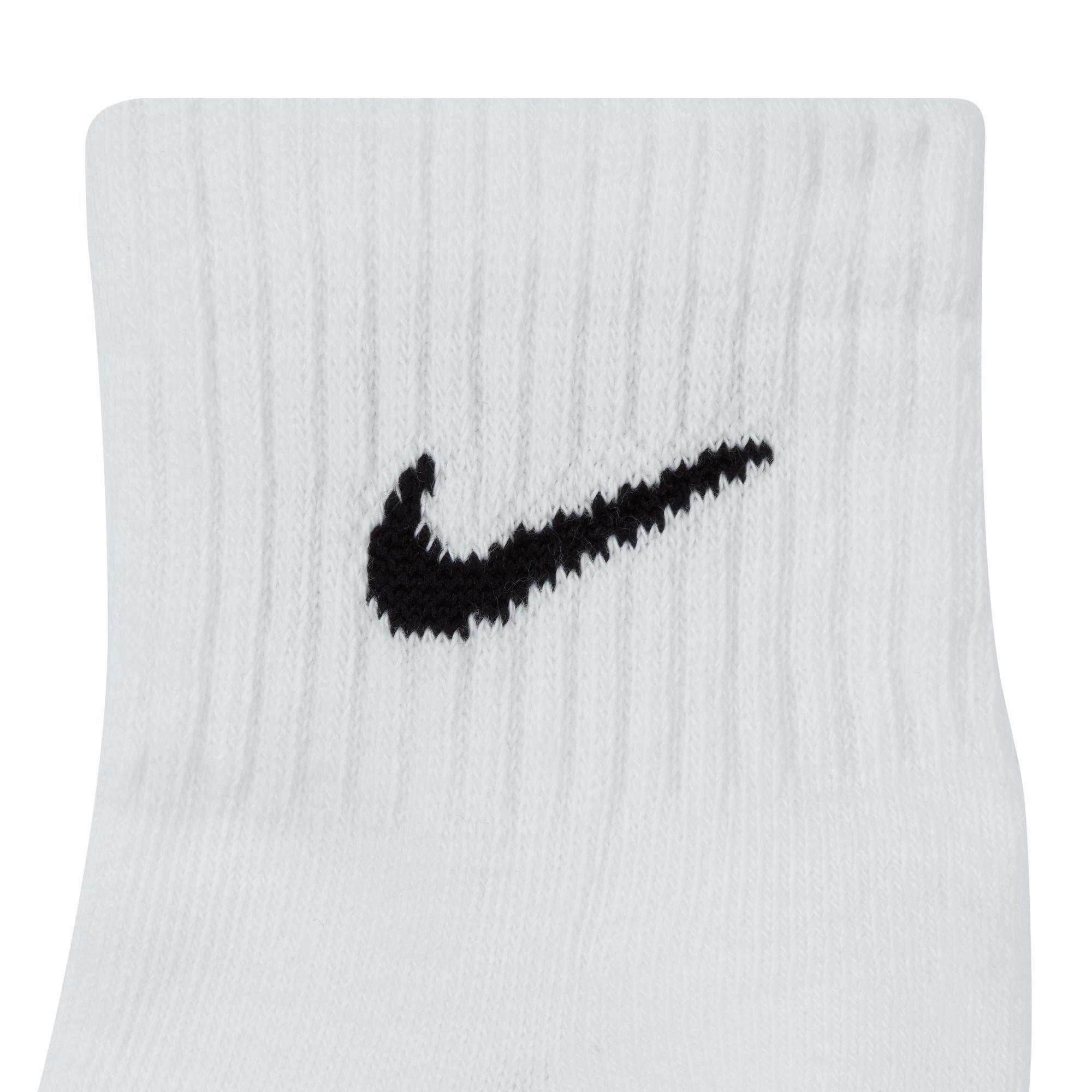 White/Black - Nike - Everyday Cushioned Ankle Socks 3 Pack - 3