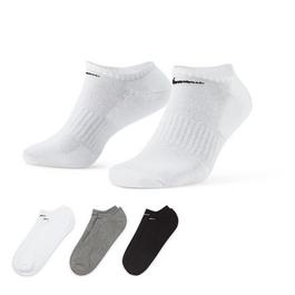 Nike Everyday Cushioned Unisex No Show Training Socks 3 Pack