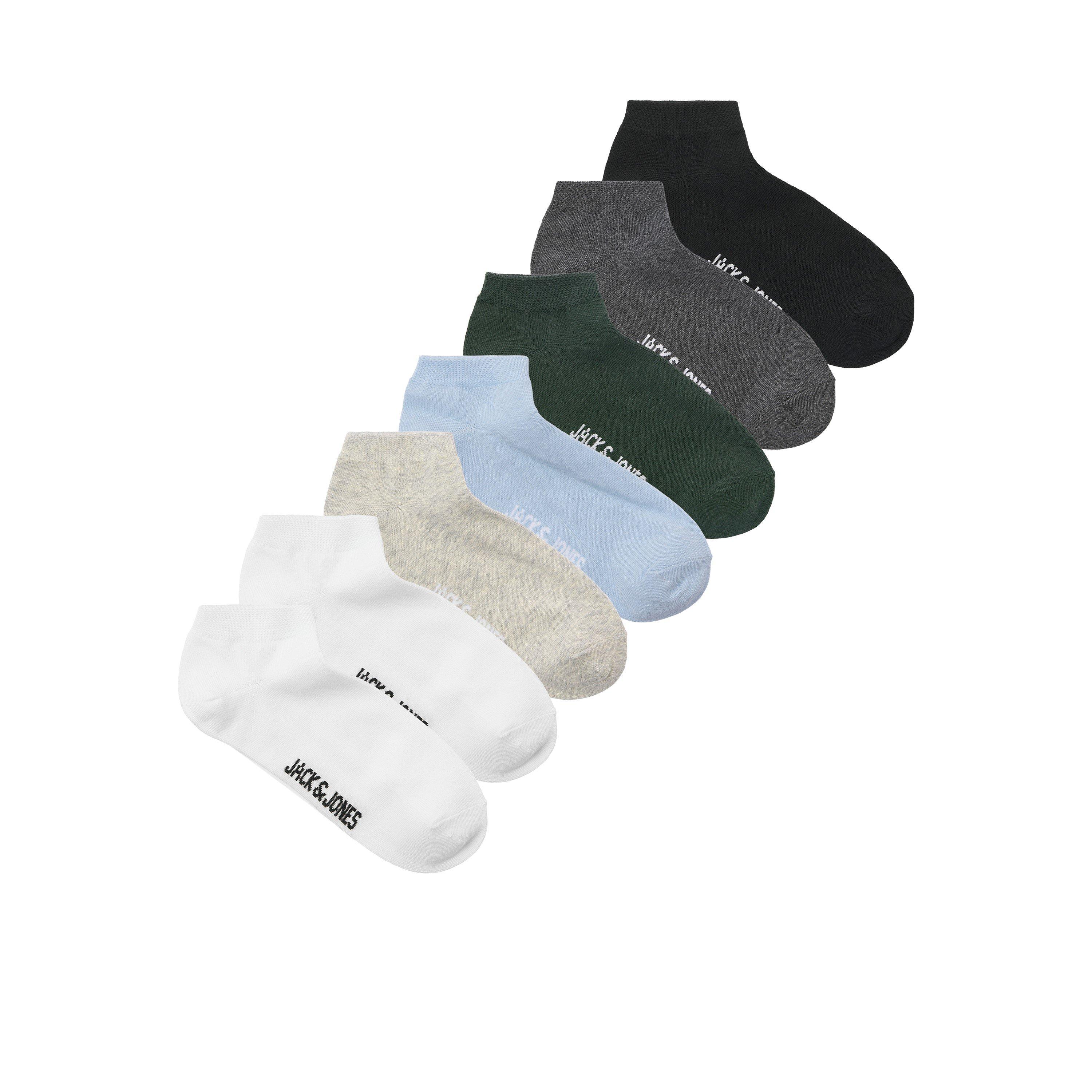 White/Black/LGM - Jack and Jones - Men's Trainer Socks - 1