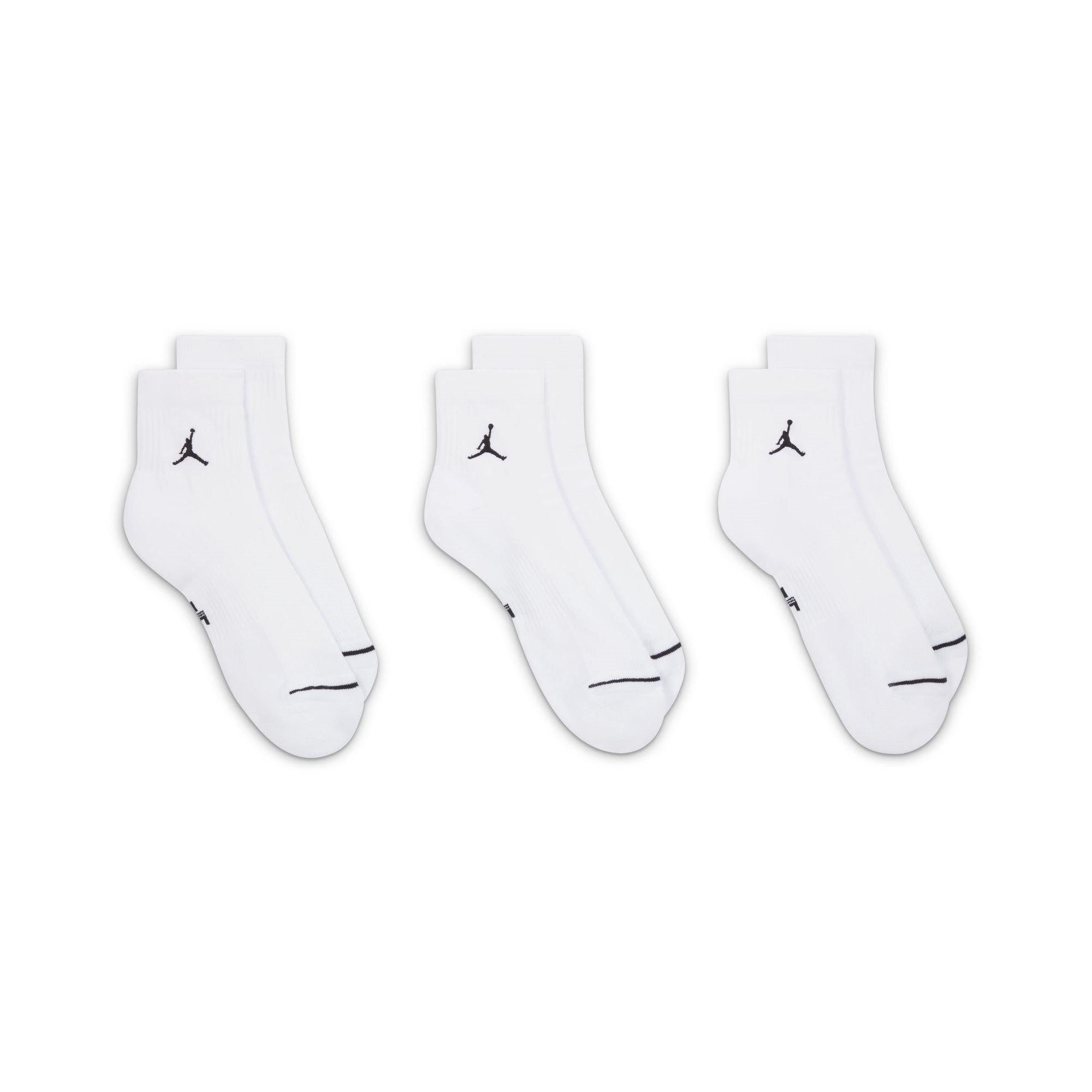 White/Black - Nike - Jordan Everyday Socks Mens - 4