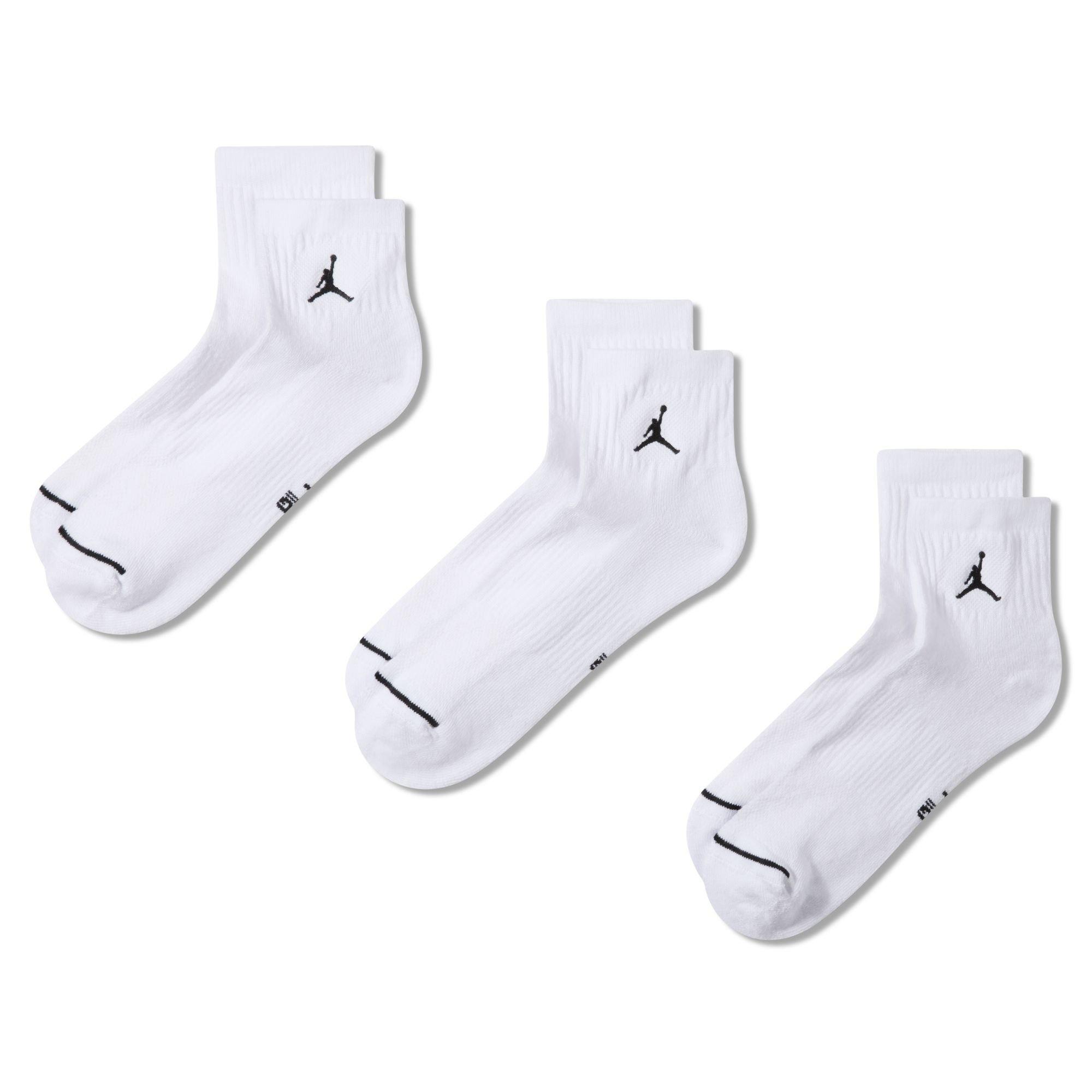 White/Black - Nike - Jordan Everyday Socks Mens - 5