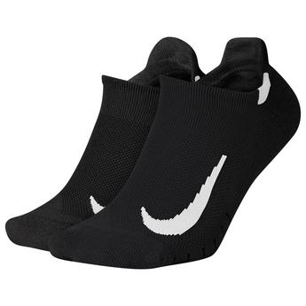 Nike Multiplier Adults Running No Show Socks 2 Pack