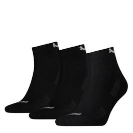 Puma Quarter Cushion 3 Pack Socks Adults