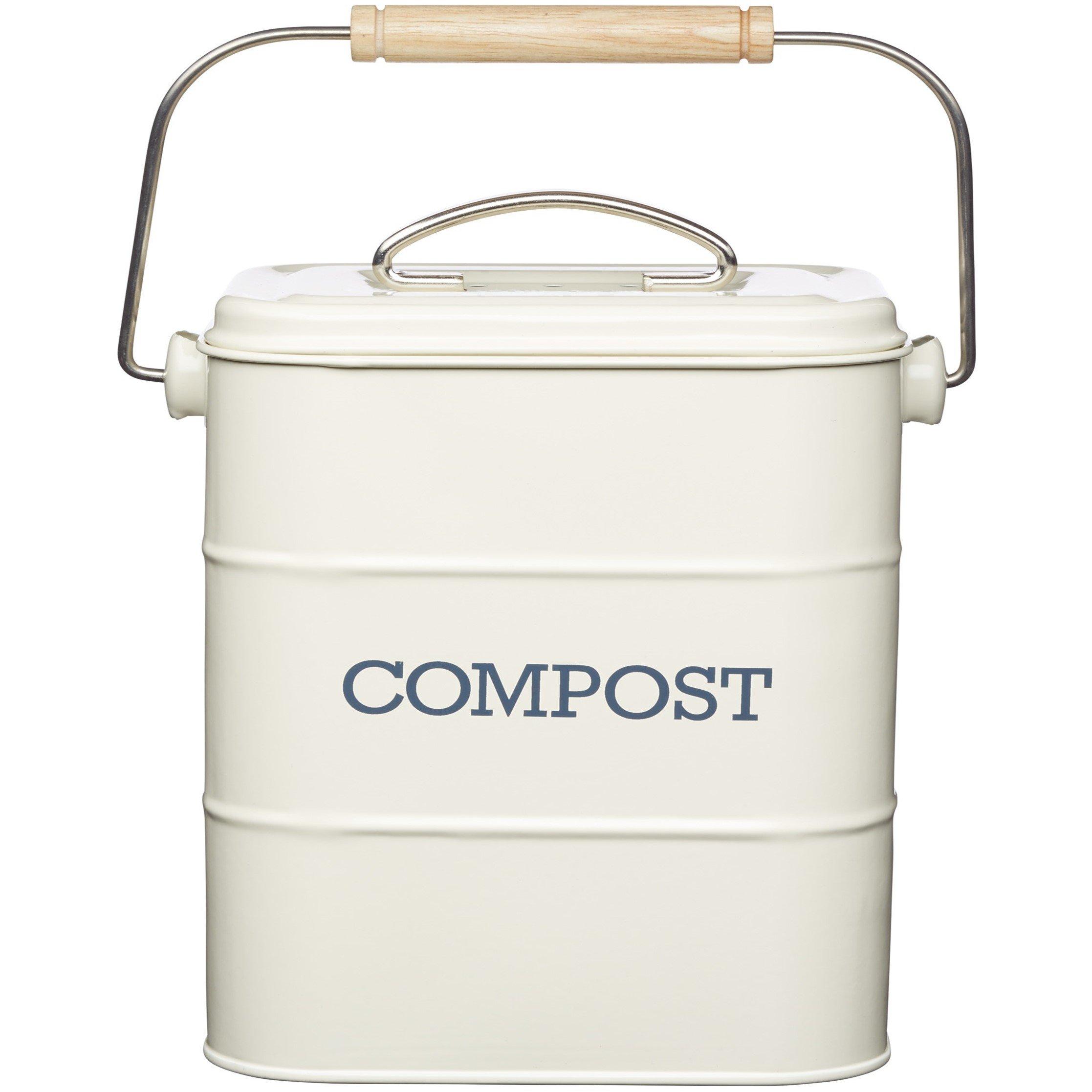 Kitchencraft  Living Nostalgia Antique Compost Bin Cream - 3L