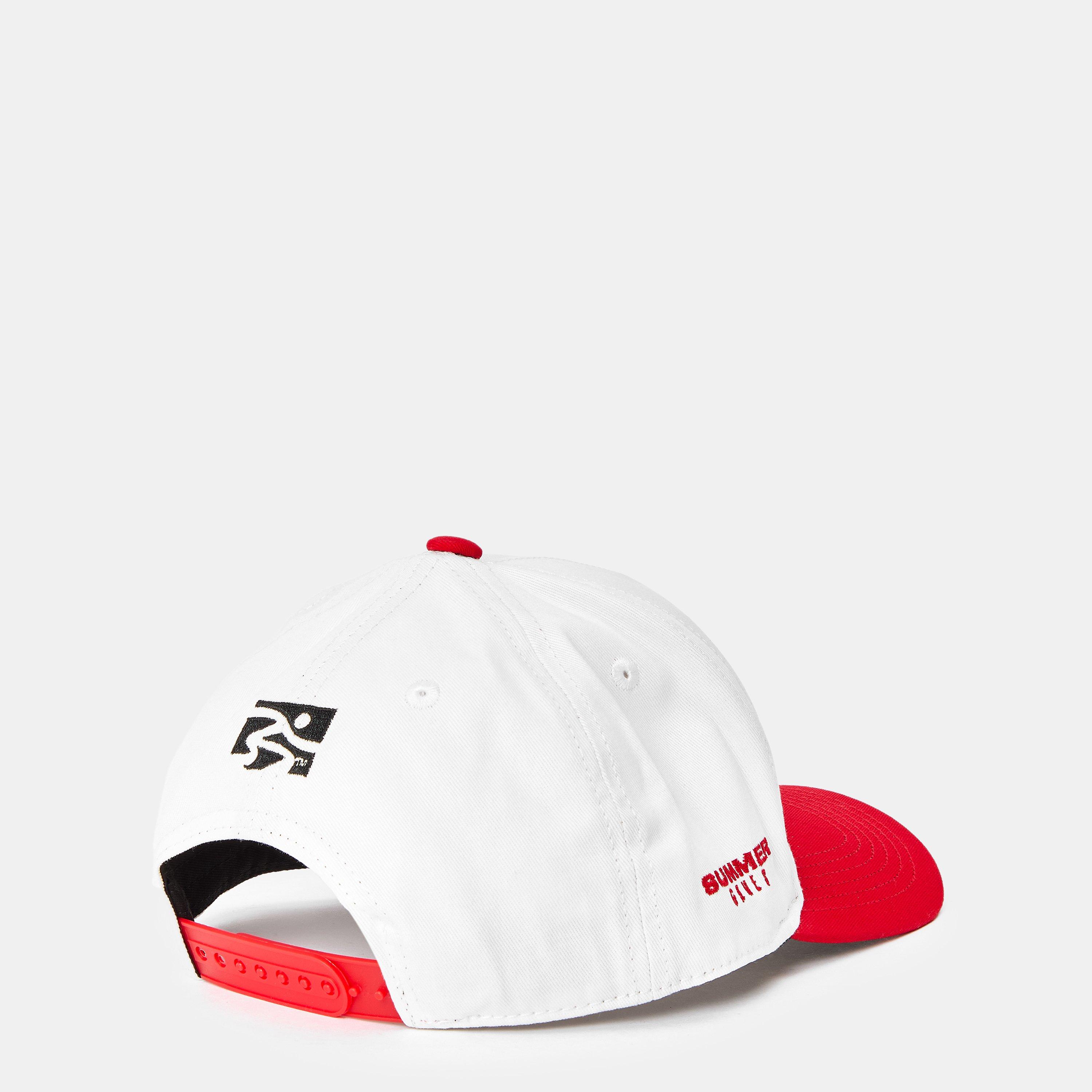 Cream/ Red - Summer Games - Men's Logo Embroidered Baseball Cap - 2