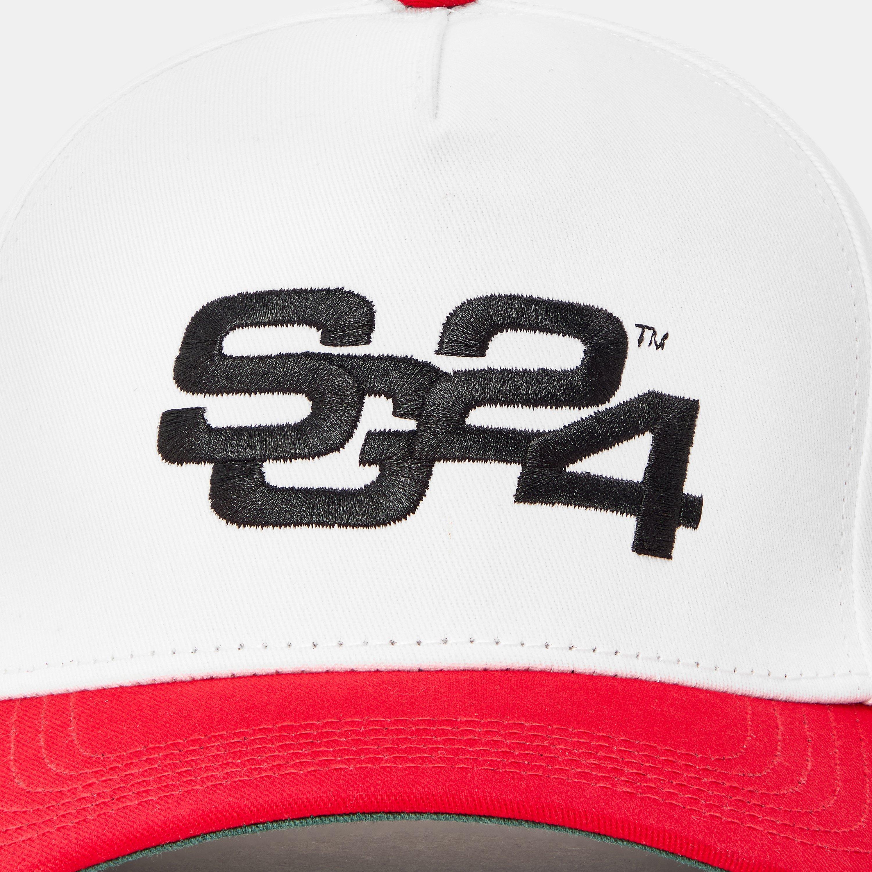 Cream/ Red - Summer Games - Men's Logo Embroidered Baseball Cap - 4