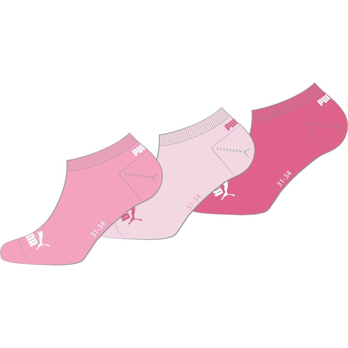 Puma  Kids Trainer Socks - Pink Combo - 9–11.5