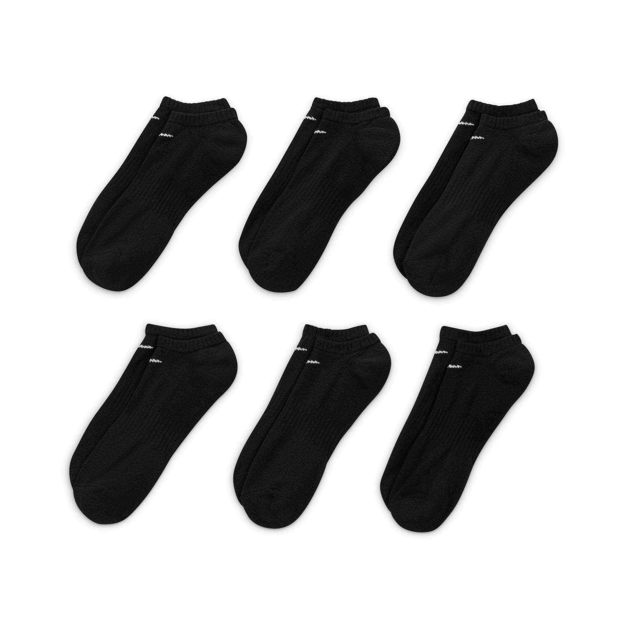 Black/White - Nike - 6pk No Show Sox Sn00 - 3