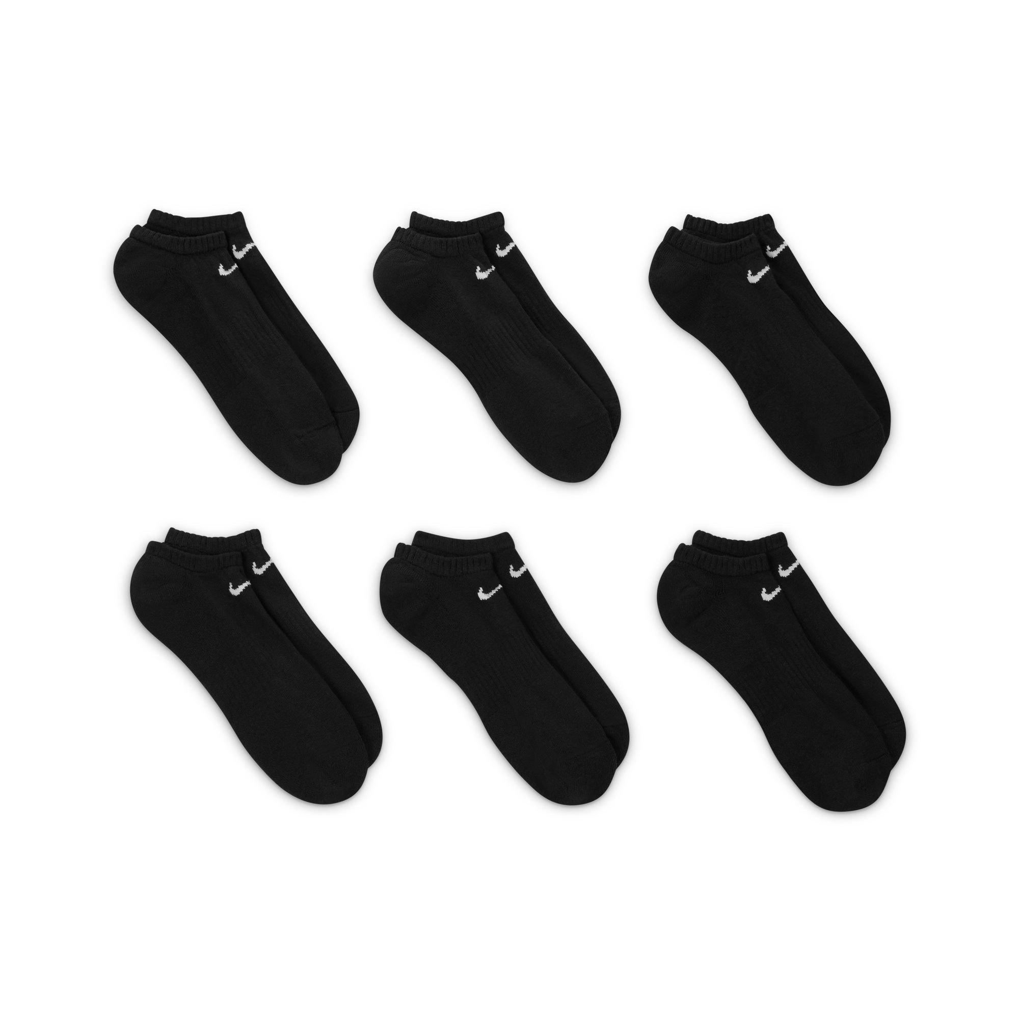 Black/White - Nike - 6pk No Show Sox Sn00 - 5