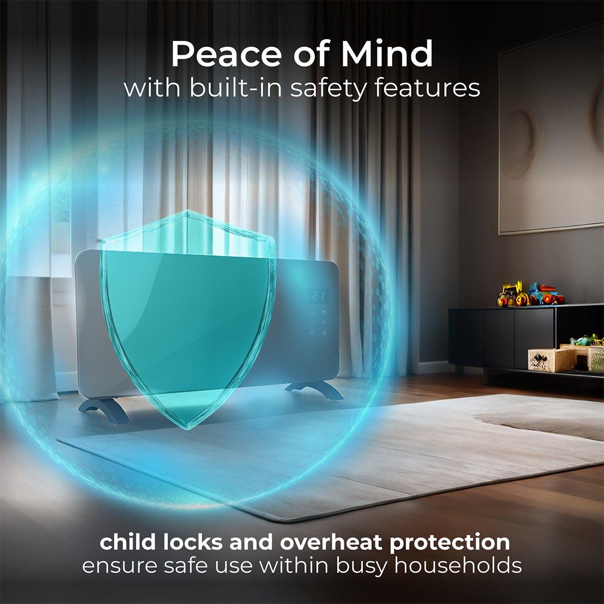 Slate Grey - Masterplug - AURALINE SMARTENERGY GLASS PANEL HEATER 2000W SLAT - 8