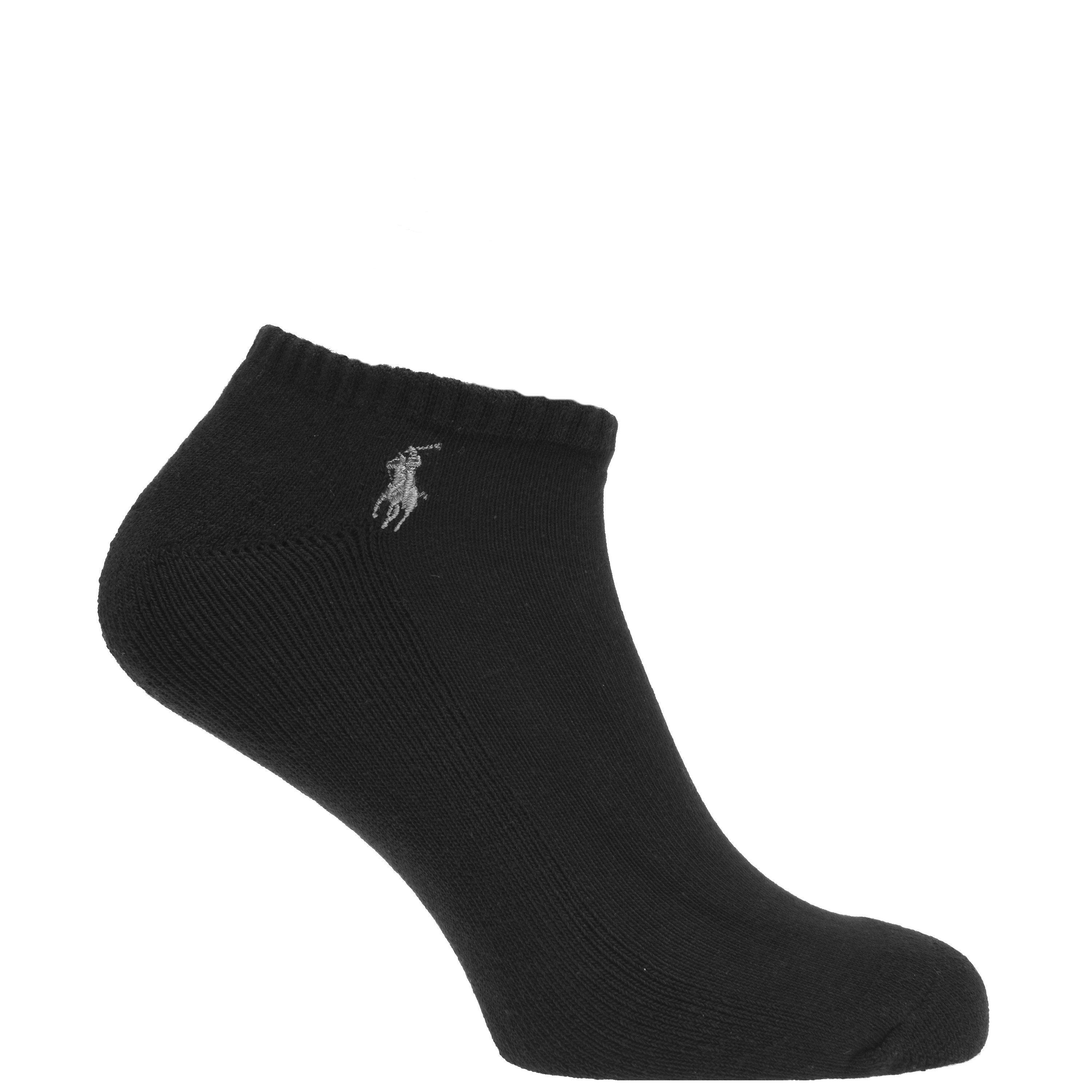 Black 001 - Polo Ralph Lauren - Six Pack Classic Trainer Socks - 2